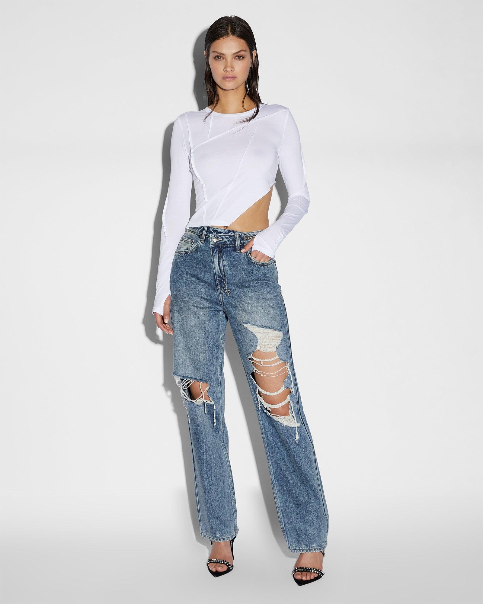 RELAX JEAN OVERKAST TRASHED Female Product Image