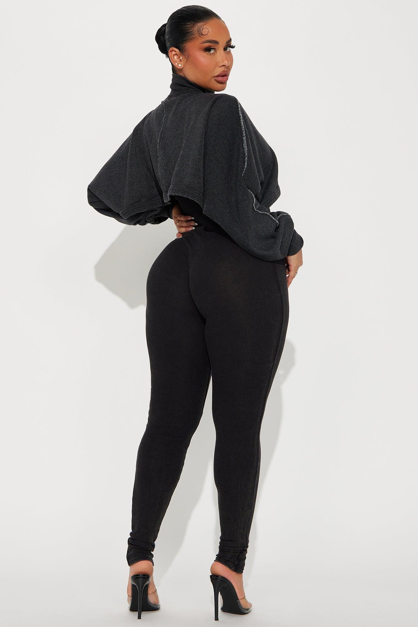 Got To Be Real Jumpsuit Set - Black Product Image