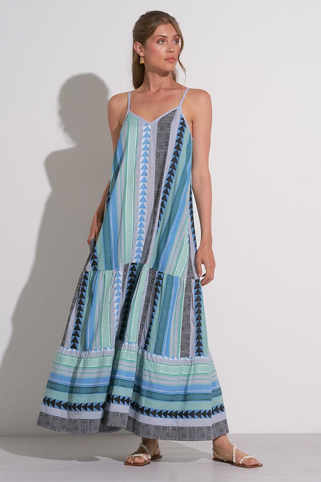 Blue Tulum Maxi Dress Product Image