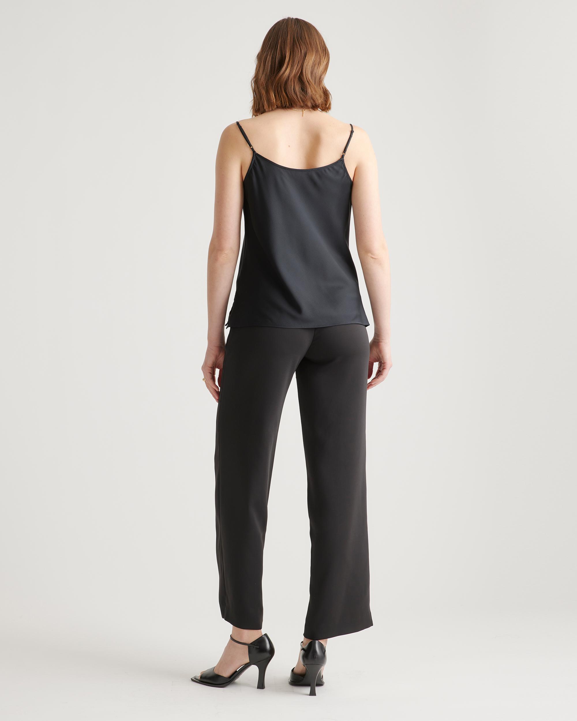 Quince | Women's Washable Stretch Silk Cowl Neck Cami Product Image