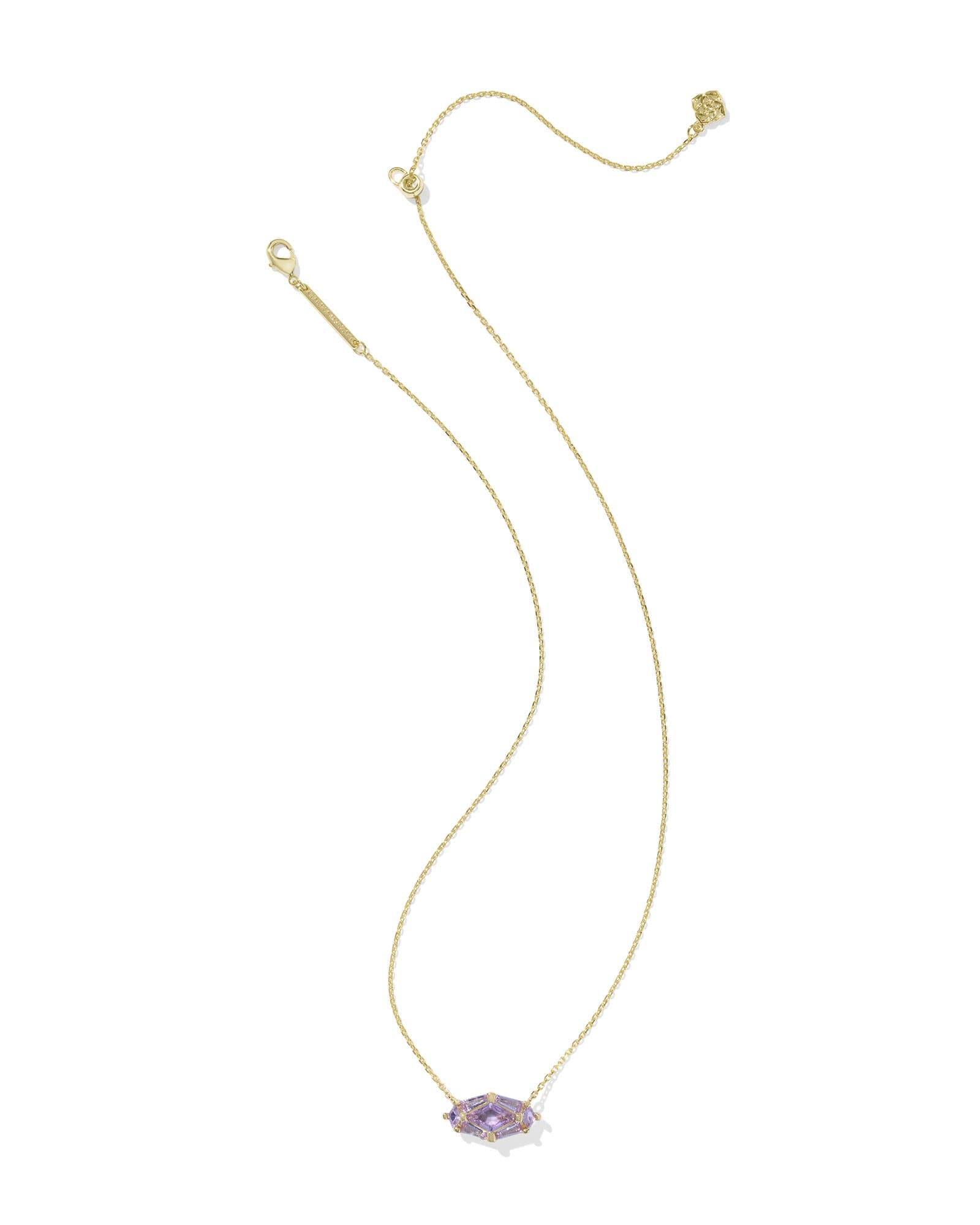 Lindy Rae Elisa Gold Short Pendant Necklace Product Image