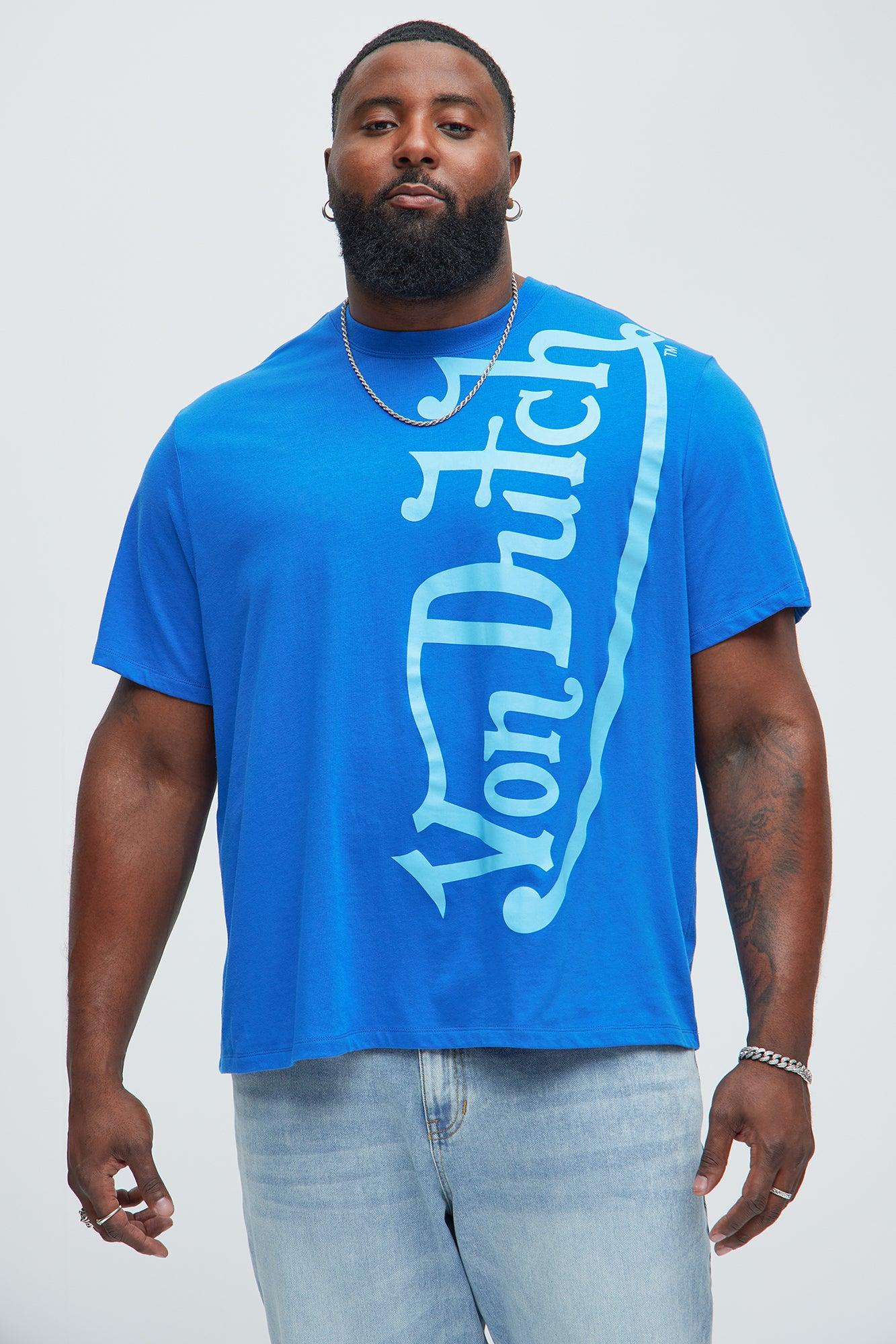 Von Dutch Blasted Short Sleeve Tee - Blue Product Image