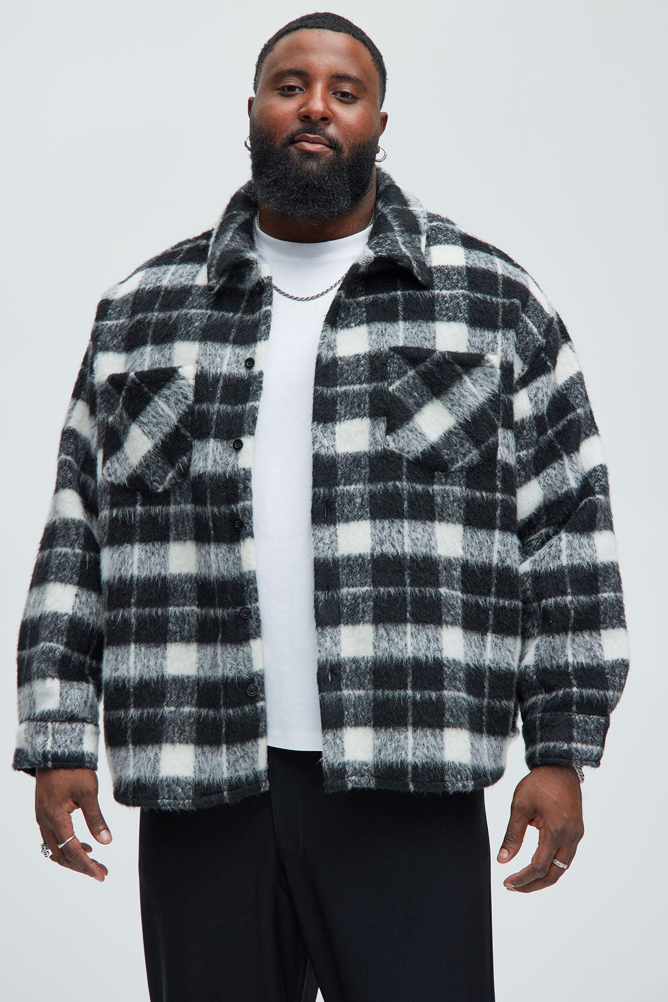 See What Happens Shacket - Black/White Product Image