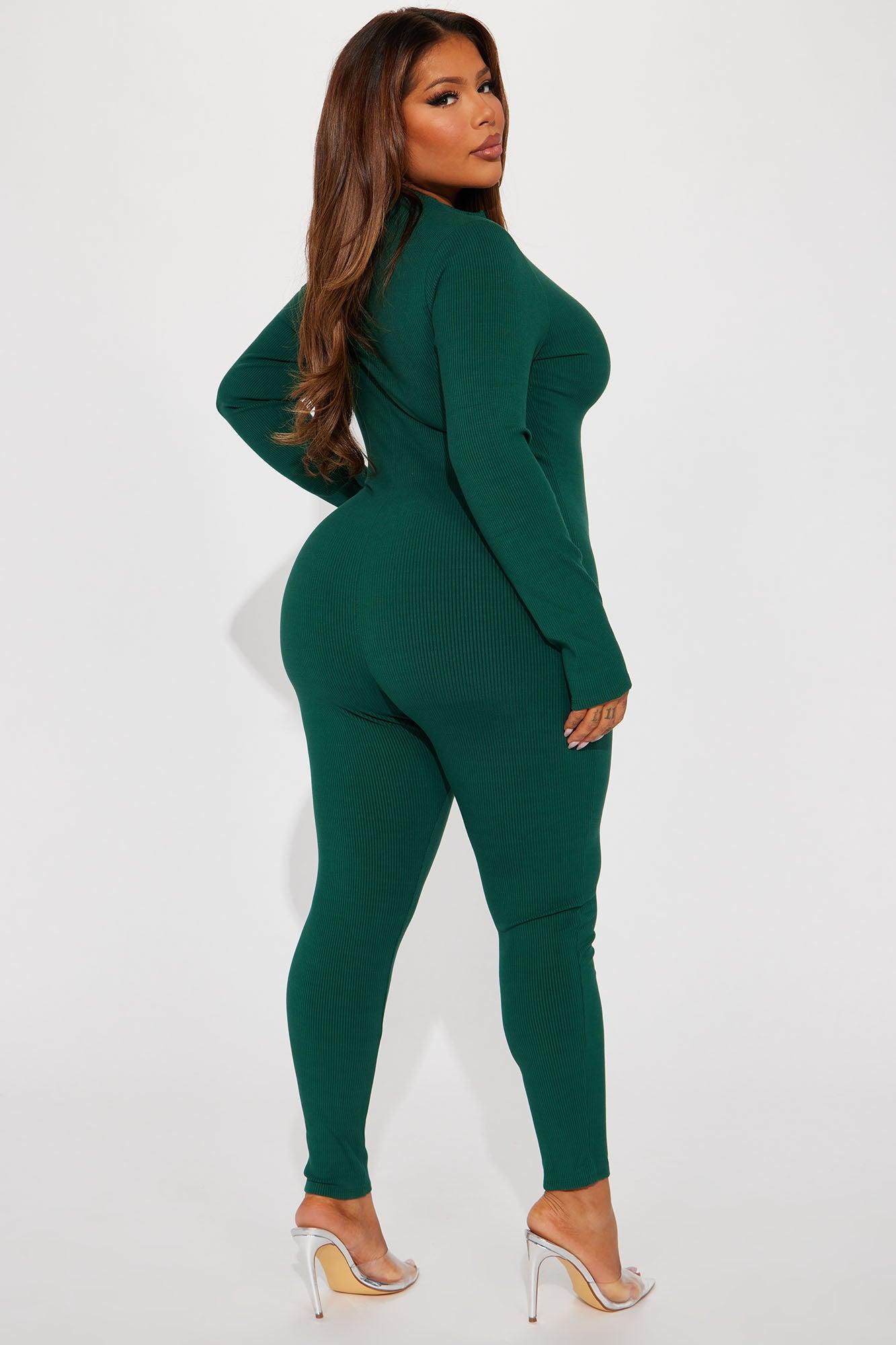 Sabrina Snatched Jumpsuit - Hunter Product Image