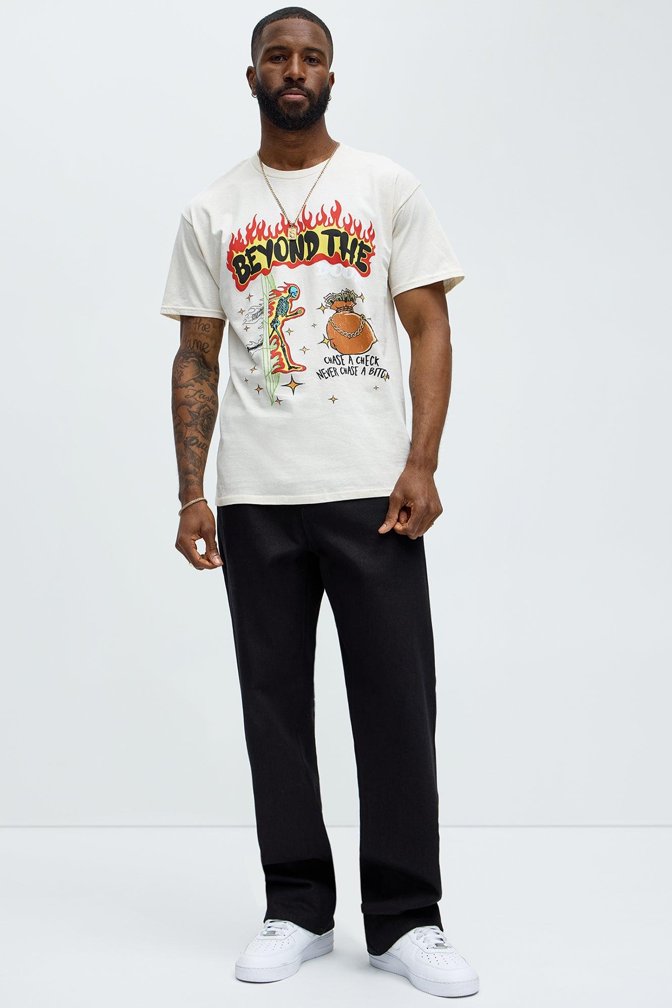 Beyond The Flames Short Sleeve Tee - Cream Product Image