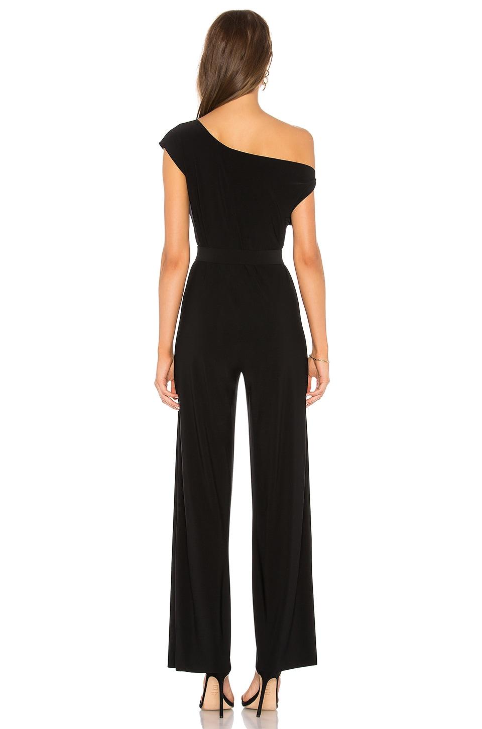 Womens Asymmetric Drop-Shoulder Wide-Leg Jumpsuit Product Image