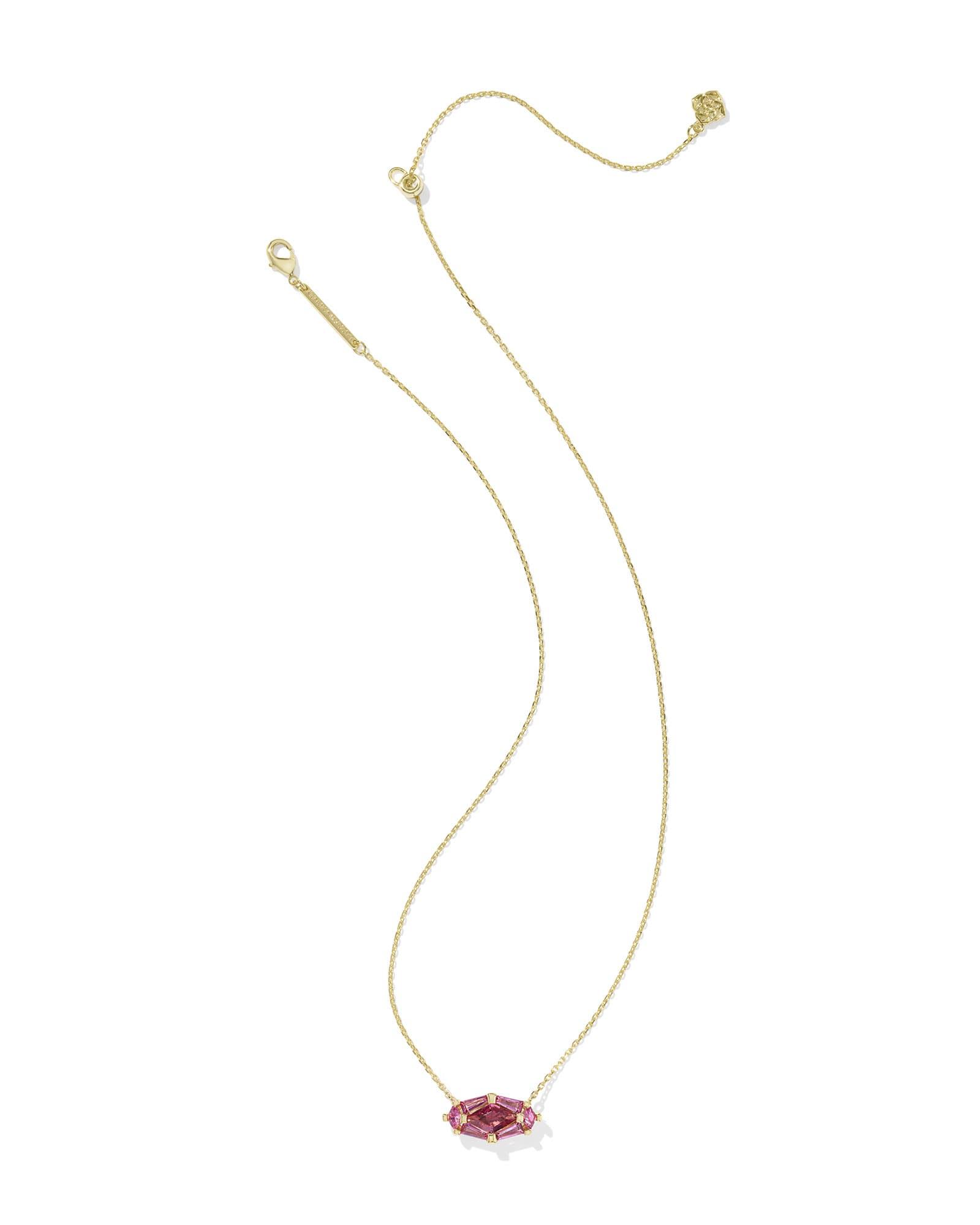 Lindy Rae Elisa Gold Short Pendant Necklace Product Image