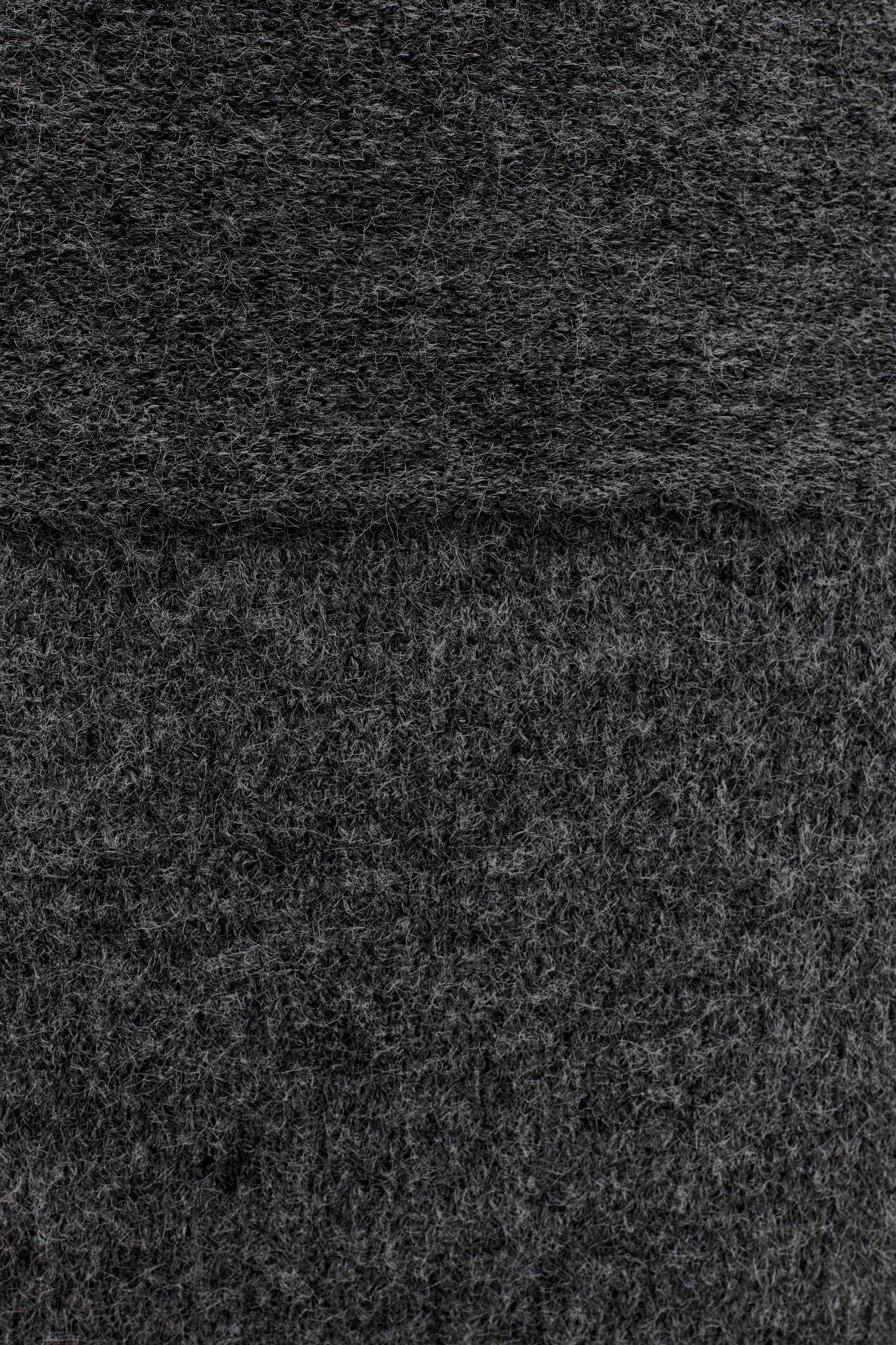 Charlotte Off Shoulder Knit Long Sleeve Top - Charcoal Marle Product Image