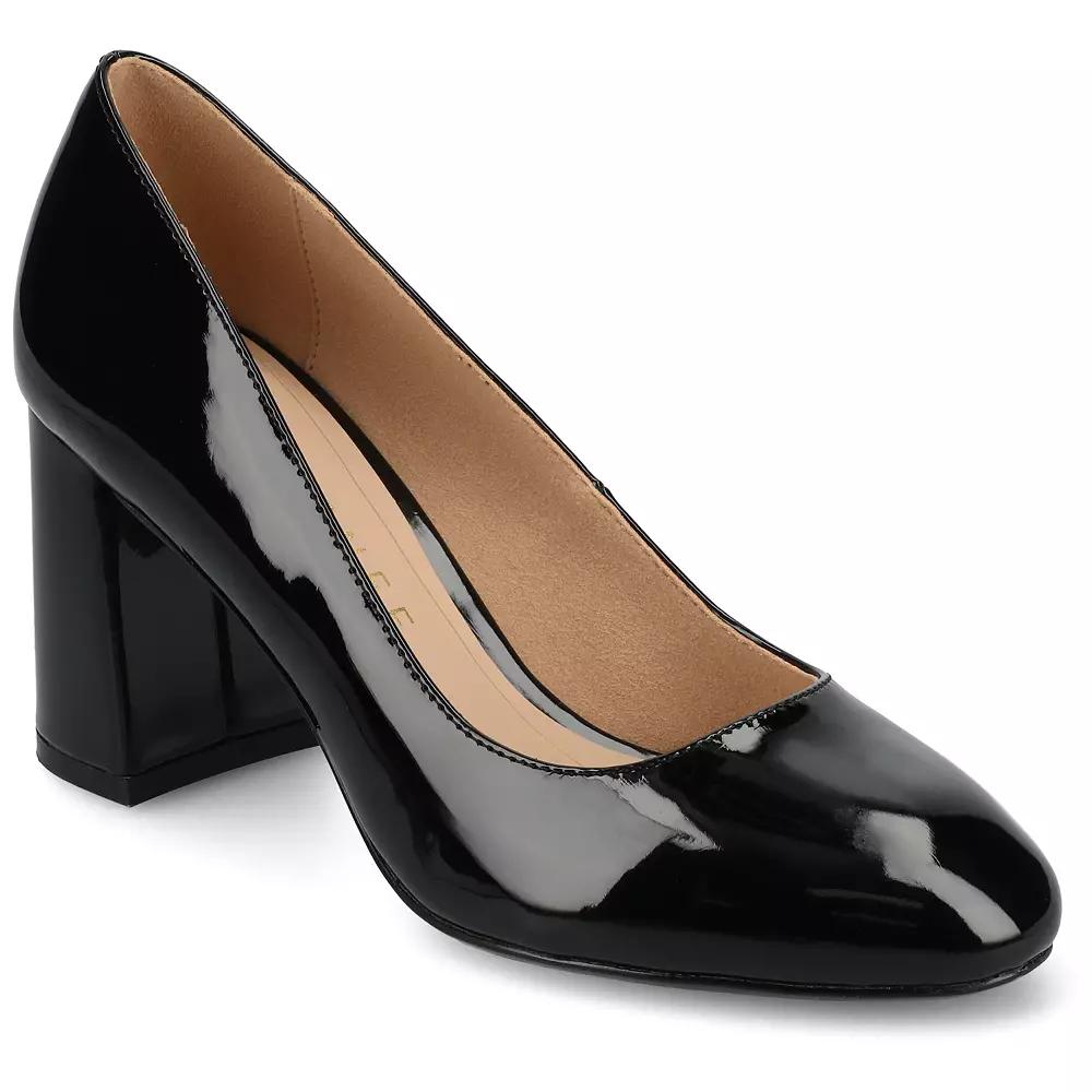 Journee Seraphina Covered Block Heel Women's Shoes,  Product Image