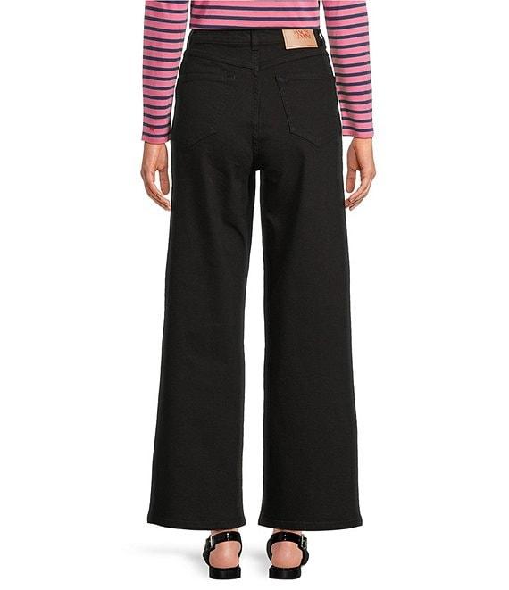 FRANCES VALENTINE Ace Stretch Denim Straight Wide Leg Jeans Product Image
