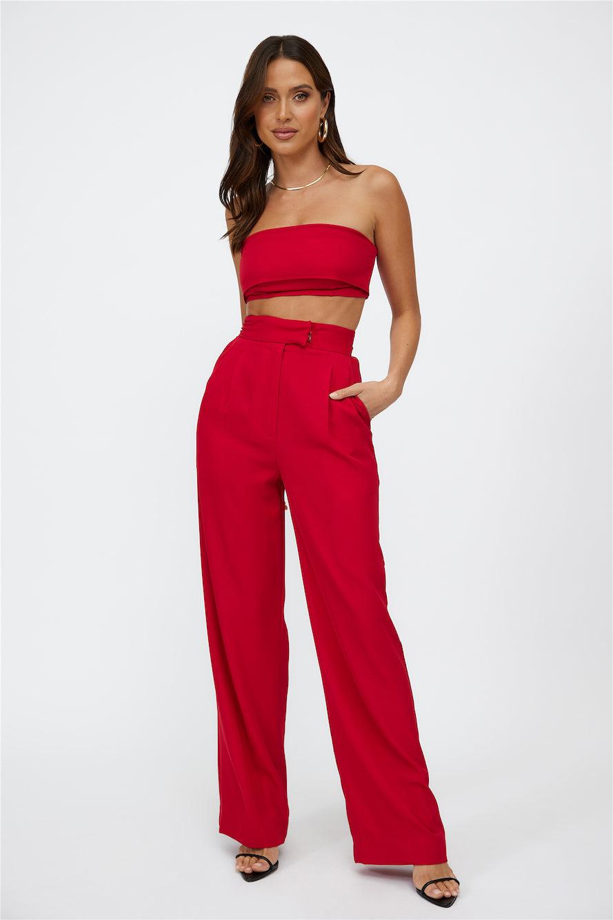 Blind Love Pants Red Product Image