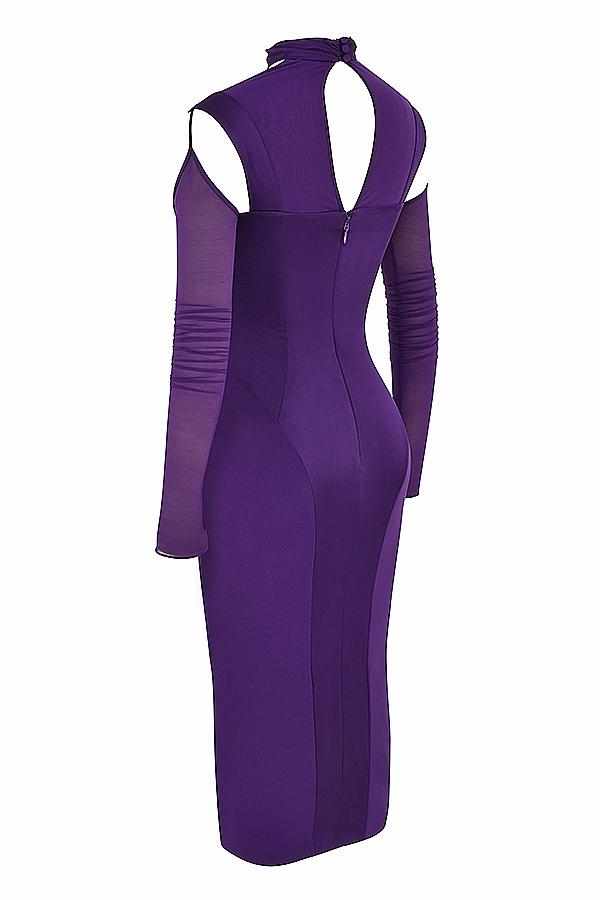 Talika  grape corset midi dress Product Image