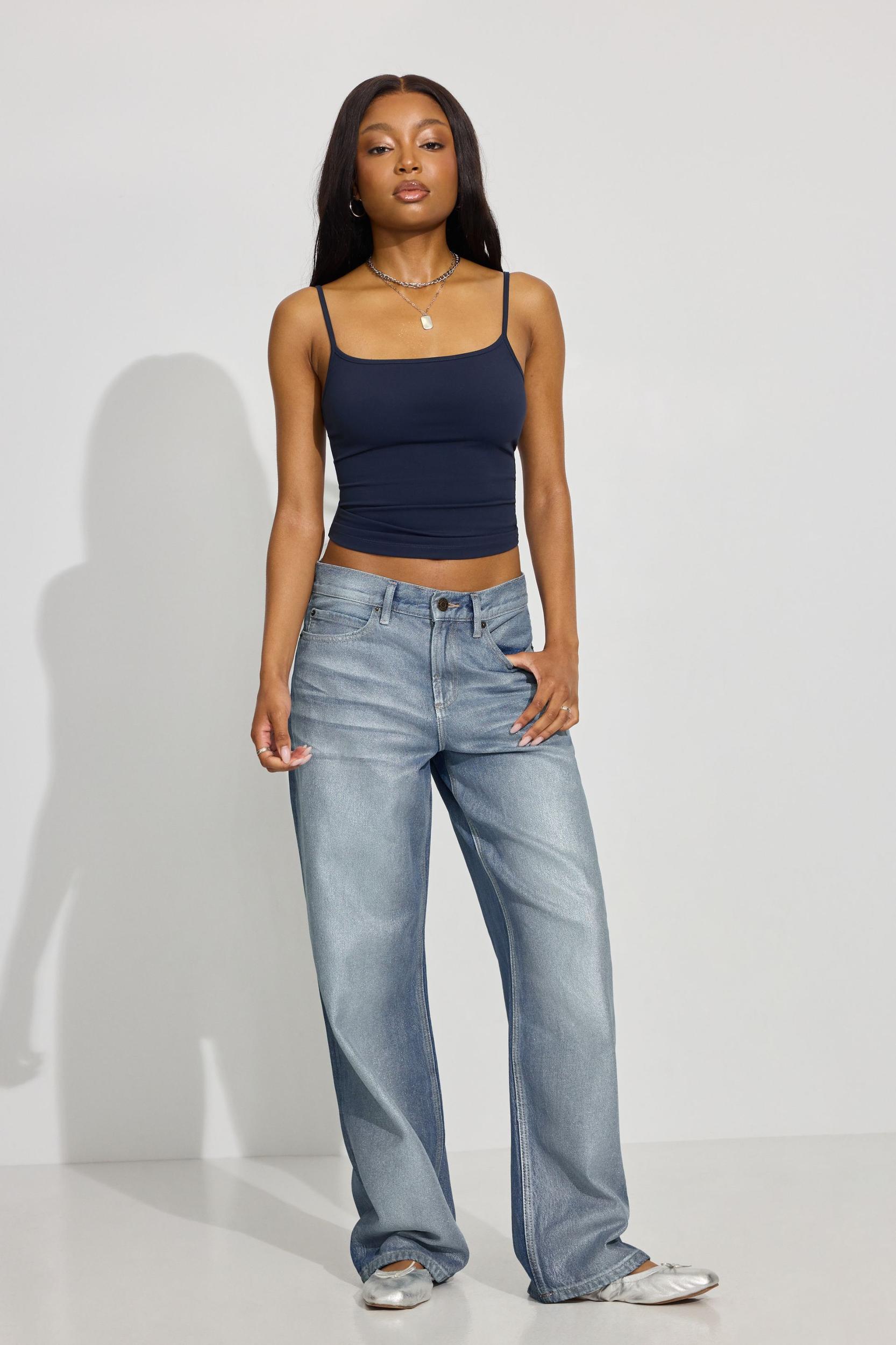 Low Rise Baggy Jeans Product Image