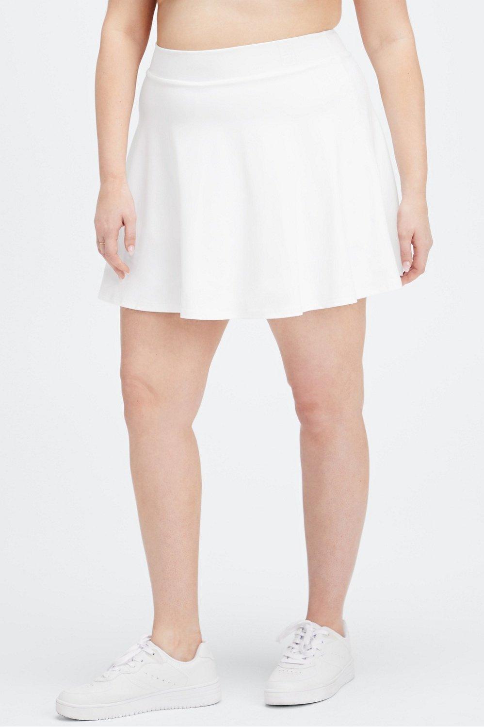 Fabletics Universal Tennis Flounce Skirt Womens white plus Size 3X Product Image