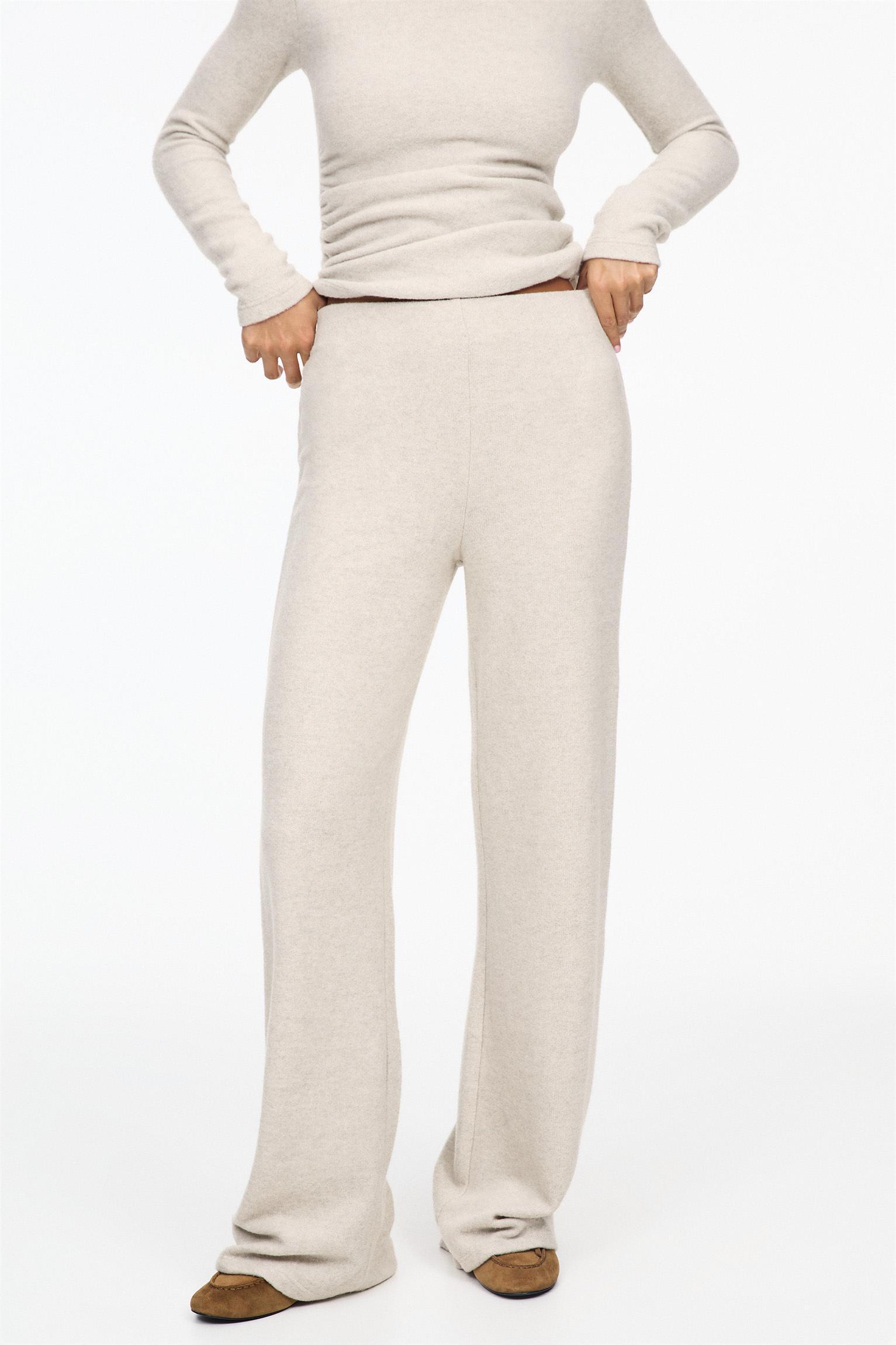 Wide-leg knit pants Product Image