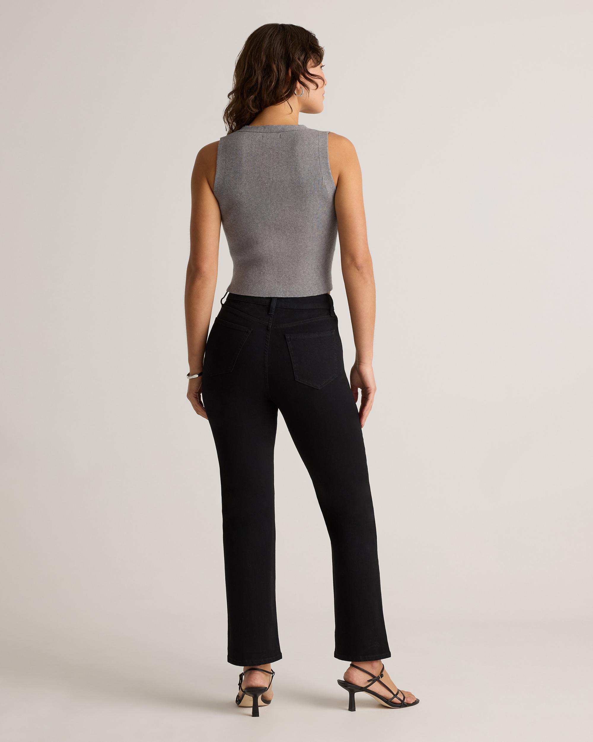 Quince | Women's Bella Stretch Straight Jeans Organic Cotton Product Image