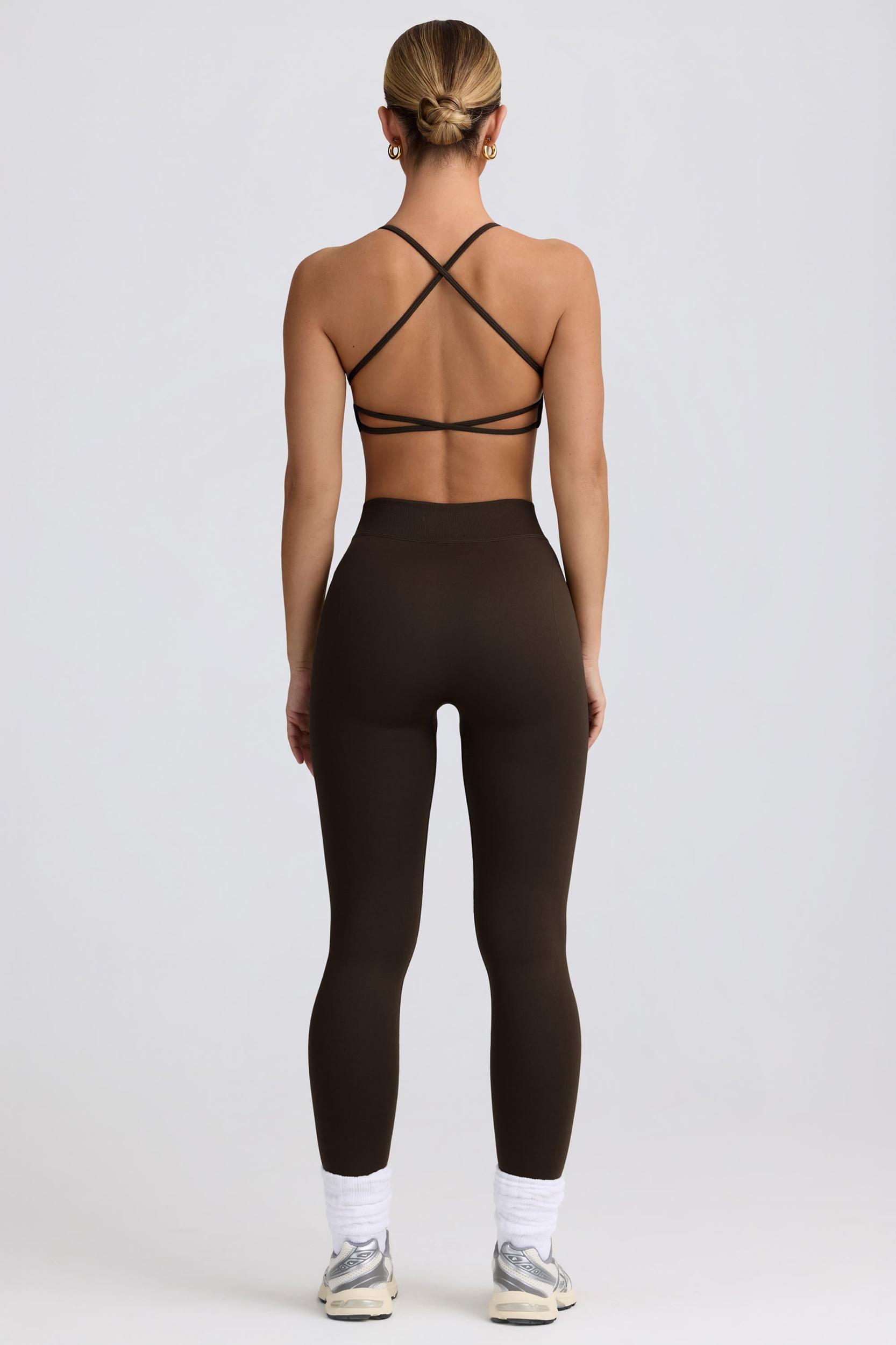 Super Sculpt Seamless Backless Sports Bra in Ash Product Image