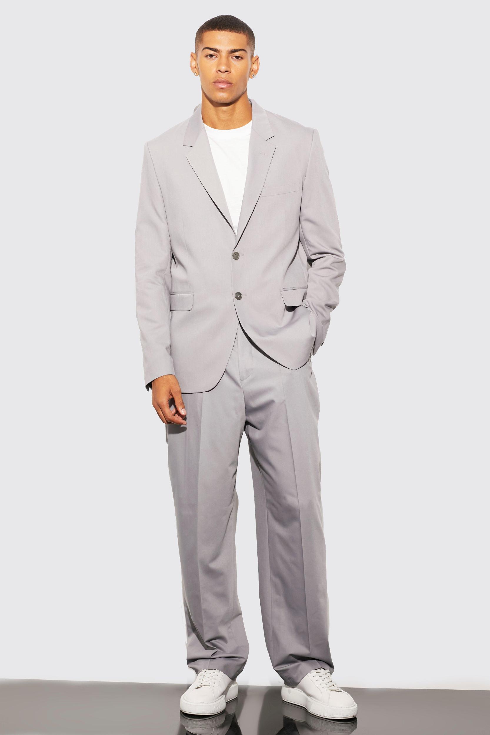 Relaxed Fit Single Breasted Suit Jacket | boohooMAN USA Product Image