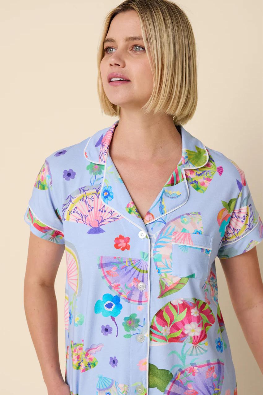 Shanghai Fans Pima Knit Capri Set Product Image