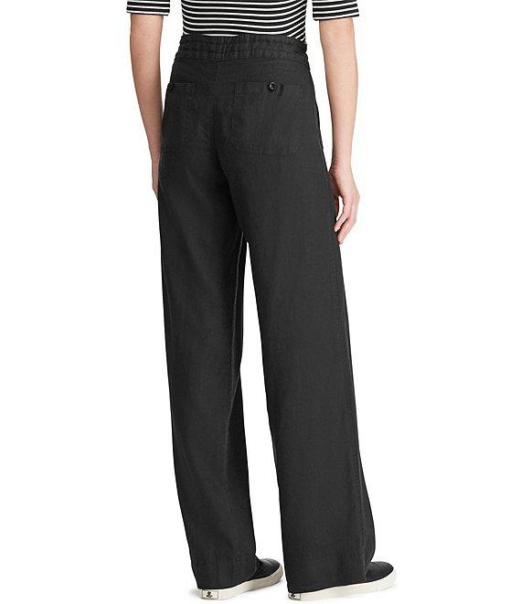 Lauren Ralph Lauren Wide Leg Linen Pants Product Image