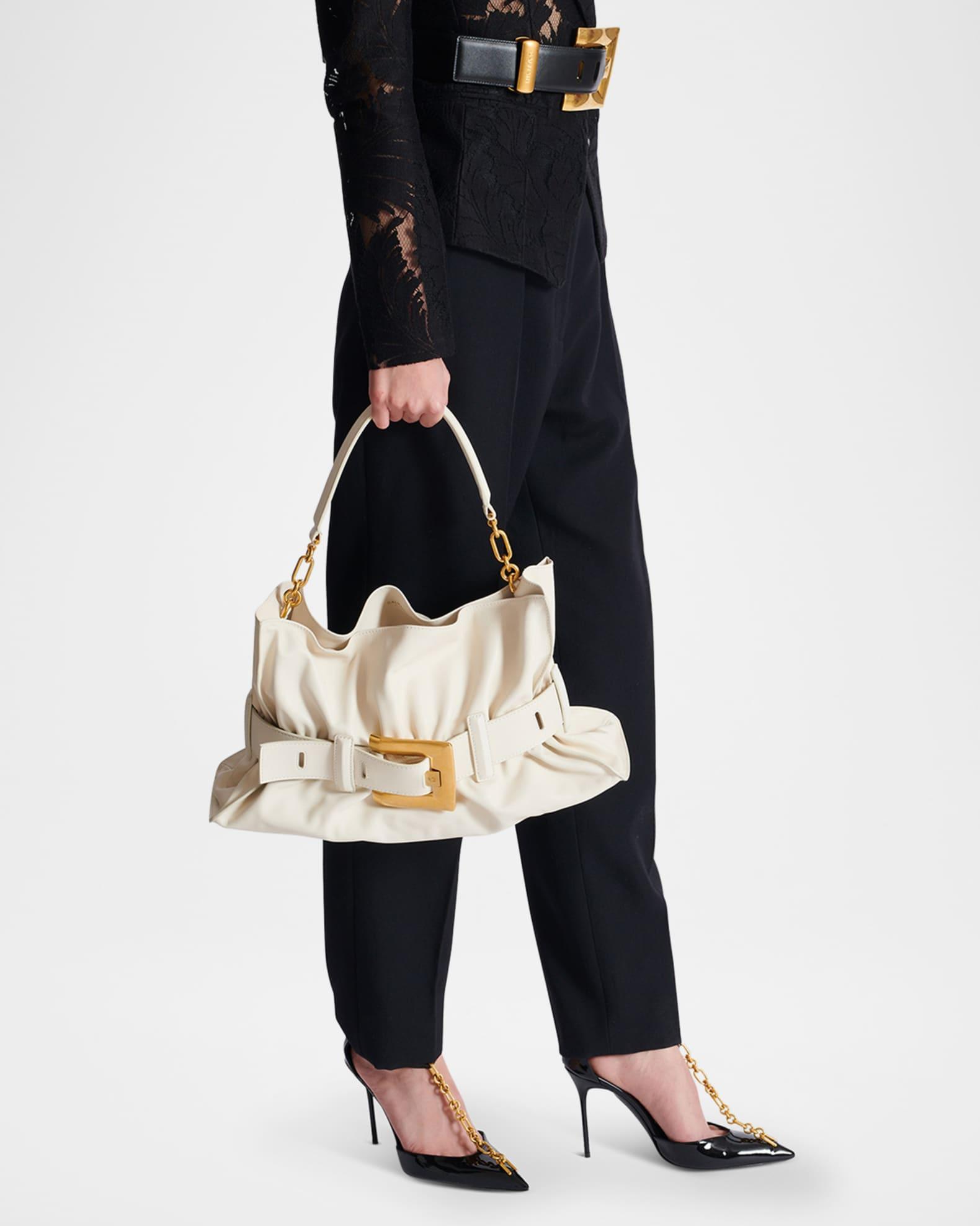 Anthem Medium Buckle Shoulder Bag in Calfskin  Product Image