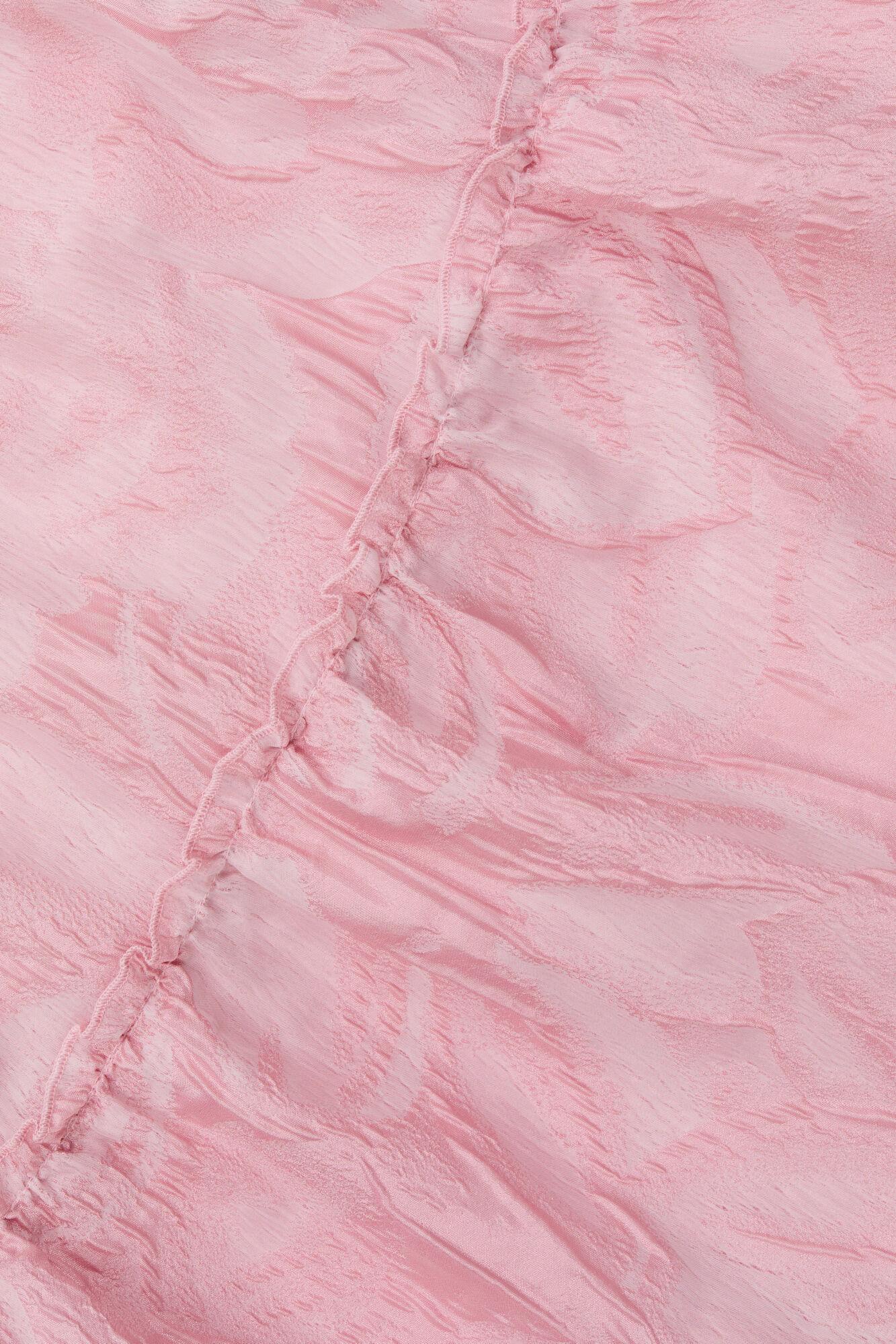 Pink Textured Cloqué Mini Dress Product Image