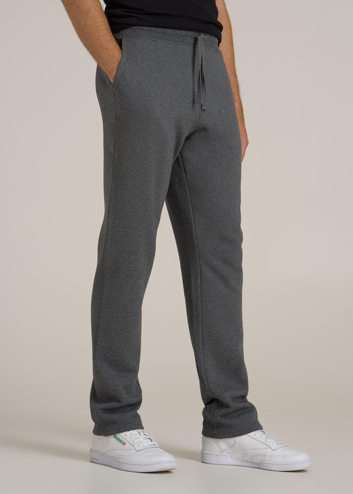 Wearever 2.0 Fleece Straight Leg Sweatpants for Tall Men in Charcoal Mix Male Product Image
