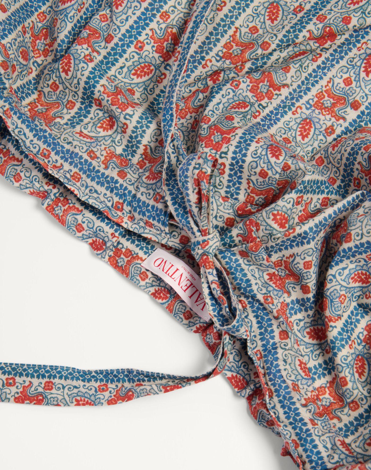 Cotton Muslin Pajama Pants With Voyage Imaginaire Print Product Image