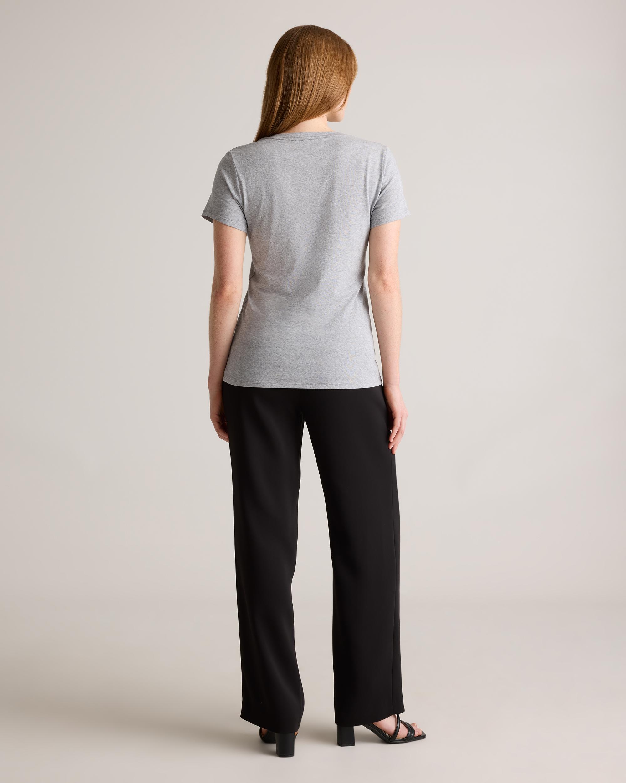Quince | Women's Cotton Modal V Neck T-Shirt Cotton/Modal Product Image