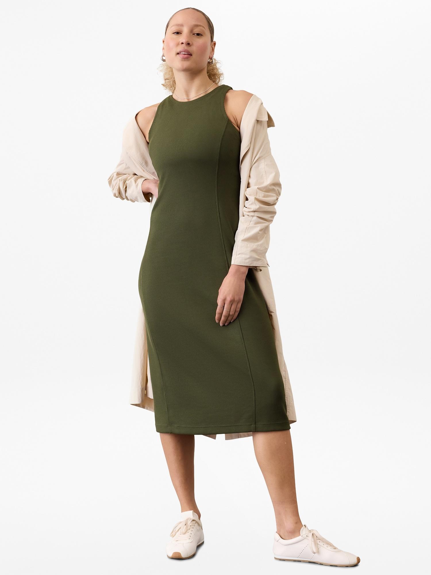 Seasoft Rib Midi Tank Dress Product Image