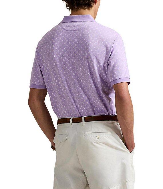 Polo Ralph Lauren Classic Fit Soft Cotton Mini Paisley Print Short Sleeve Polo Shirt Product Image