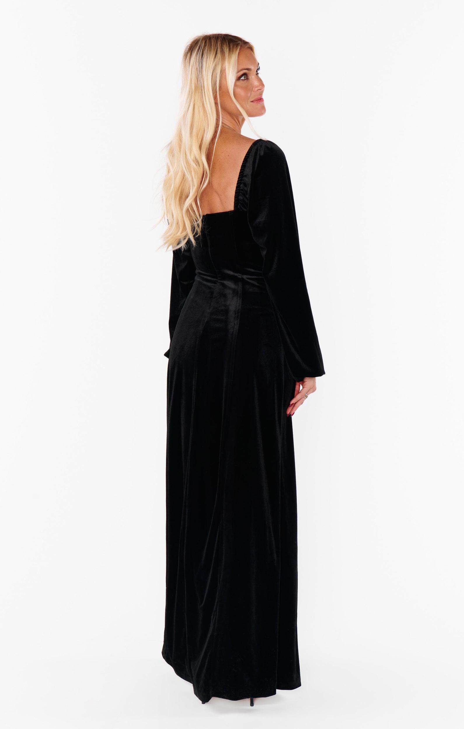 Eloise Dress ~ Velvet with Rhinestone Bows Product Image