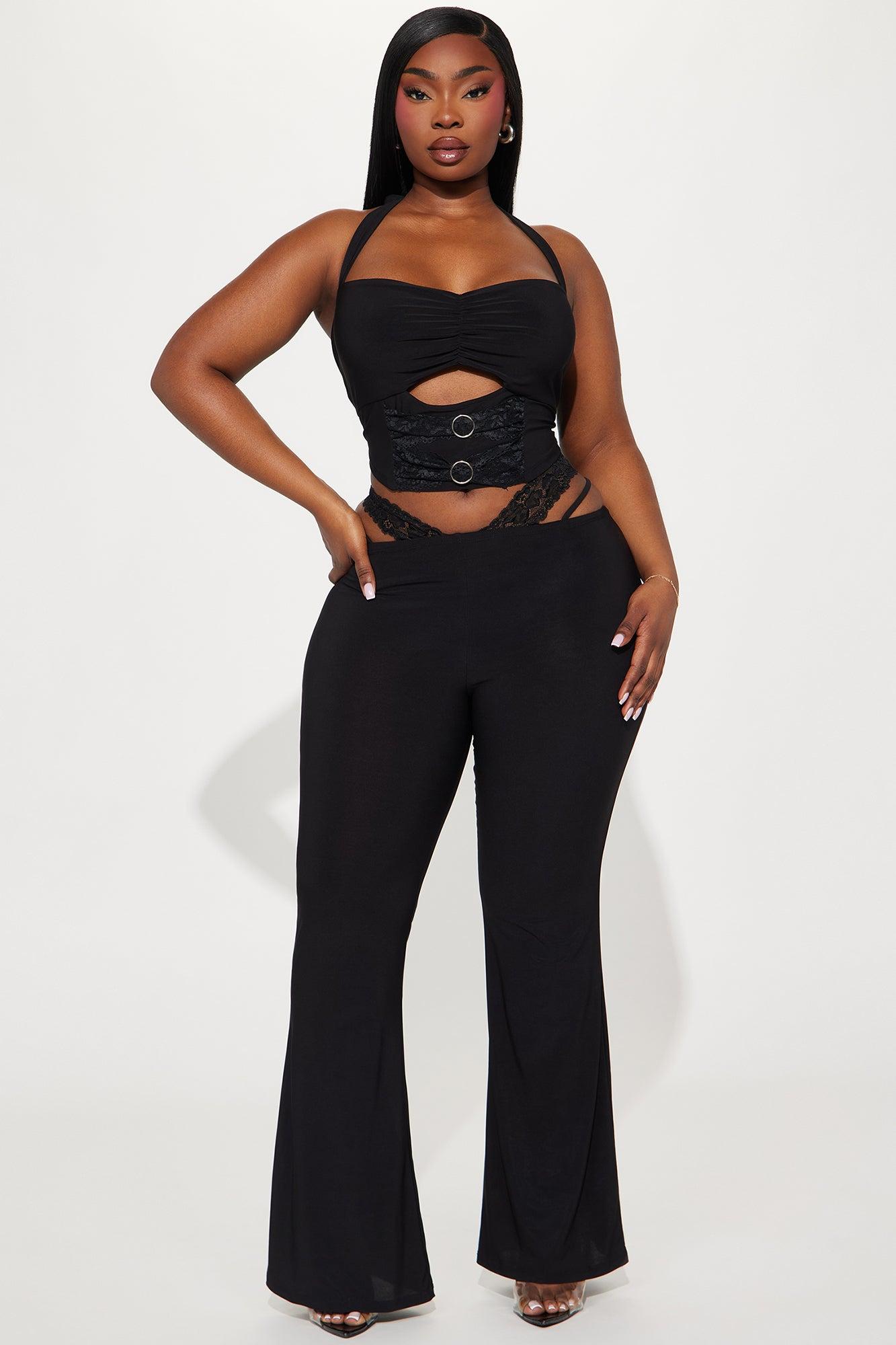 Spoil Me Pant Set - Black Product Image