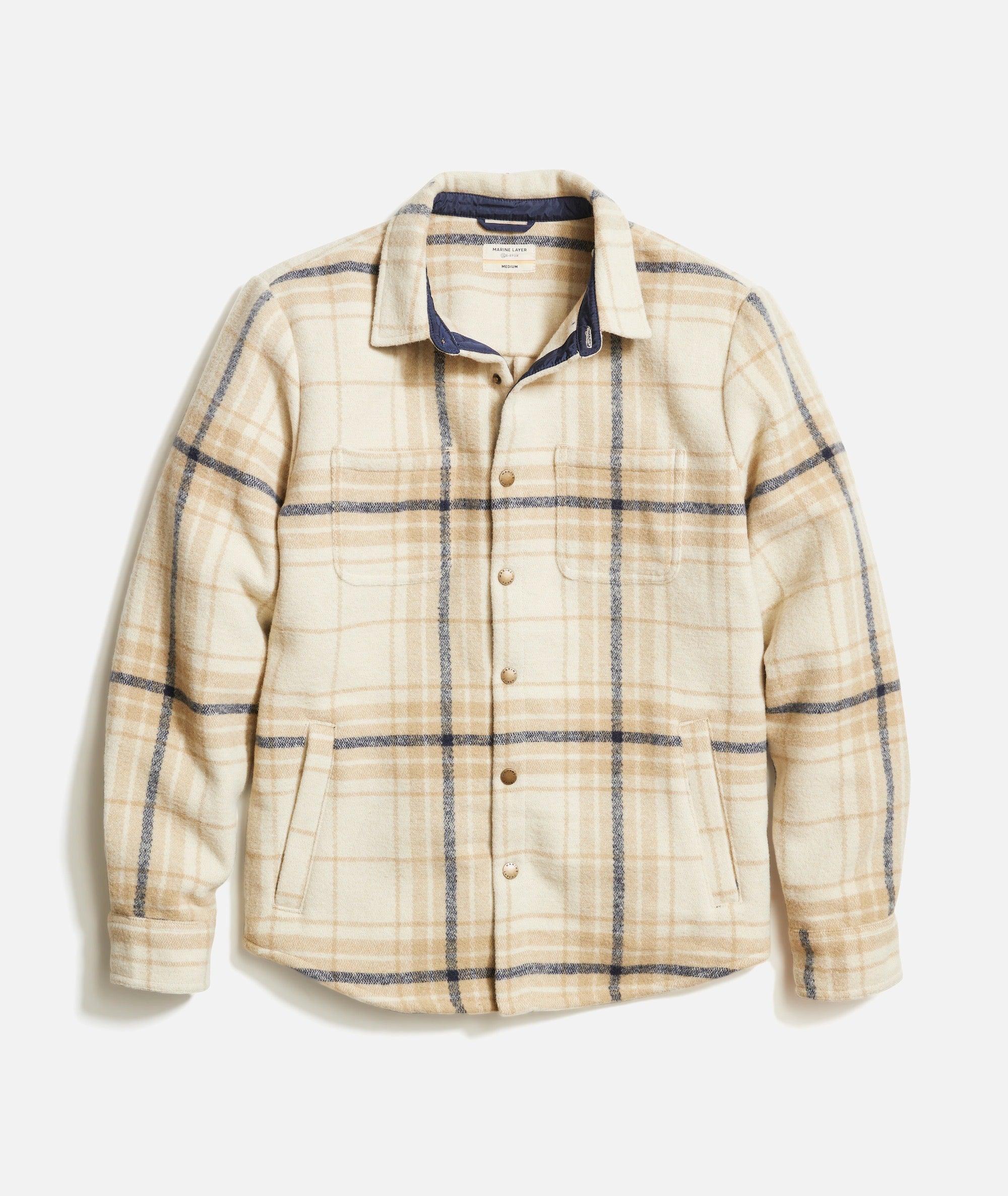 Plaid Snap Shacket Product Image