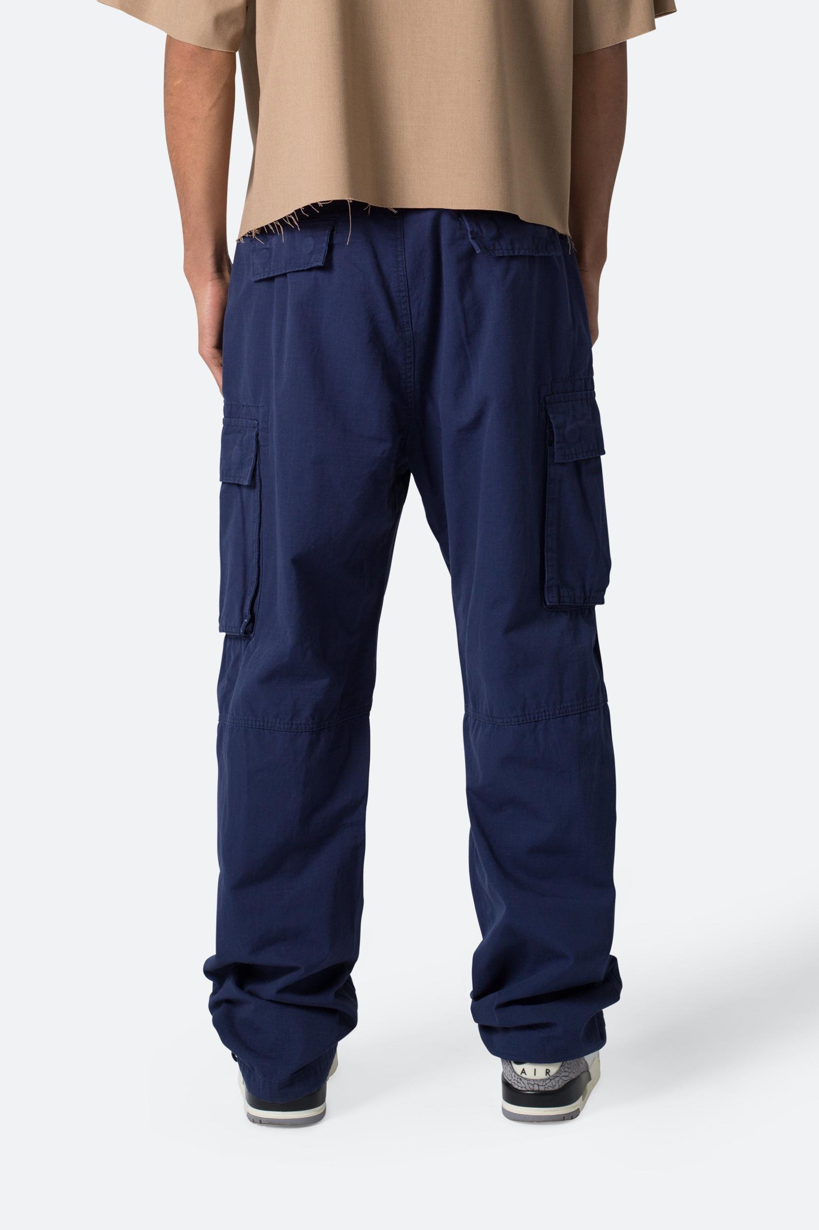 Ultra Baggy Vintage Cargo Pants - Navy Product Image