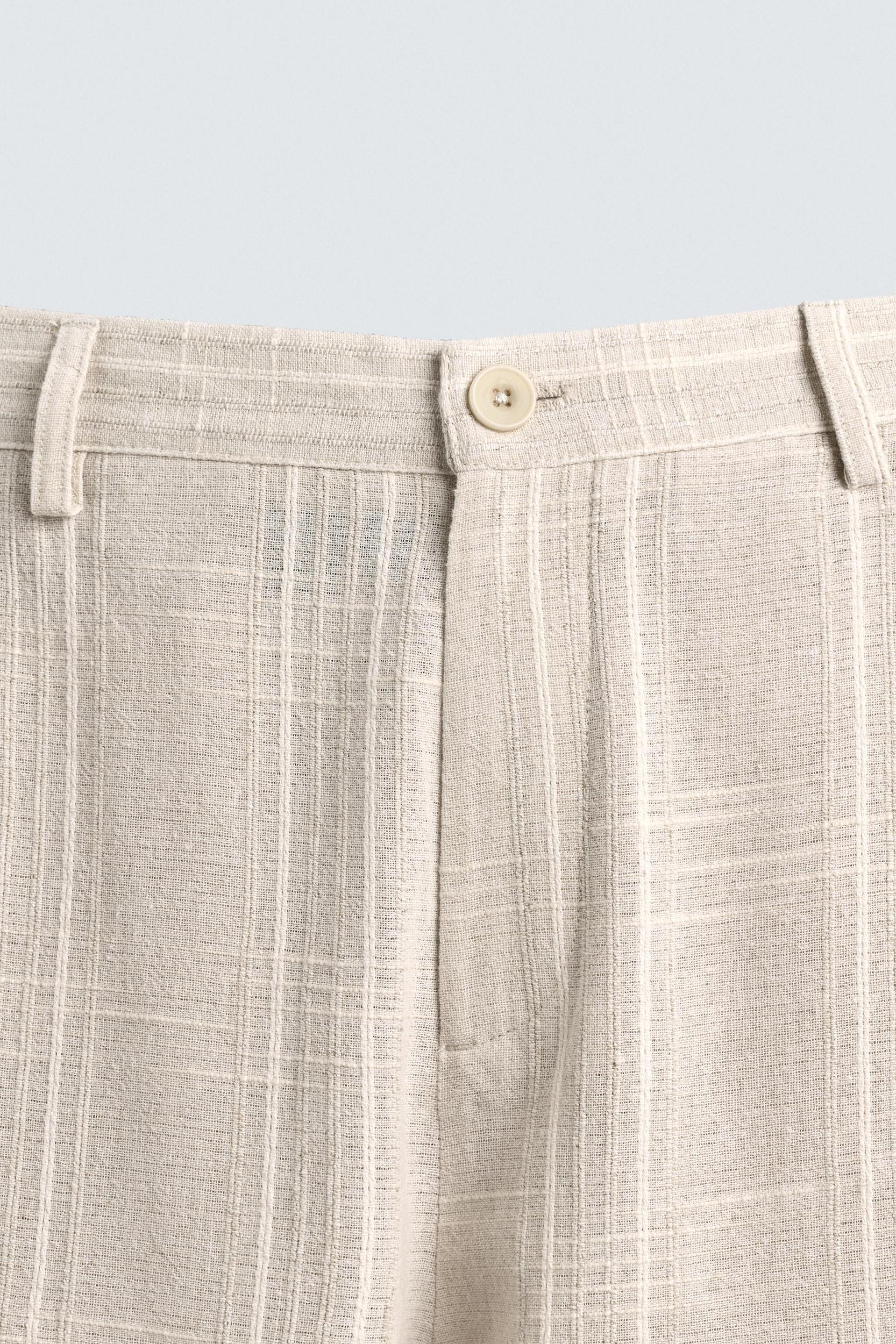 REGULAR FIT STRIPED PANTS Product Image