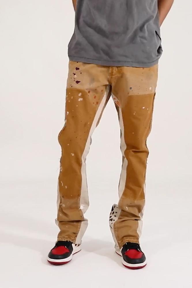 B243 Flare Denim - Brown Product Image