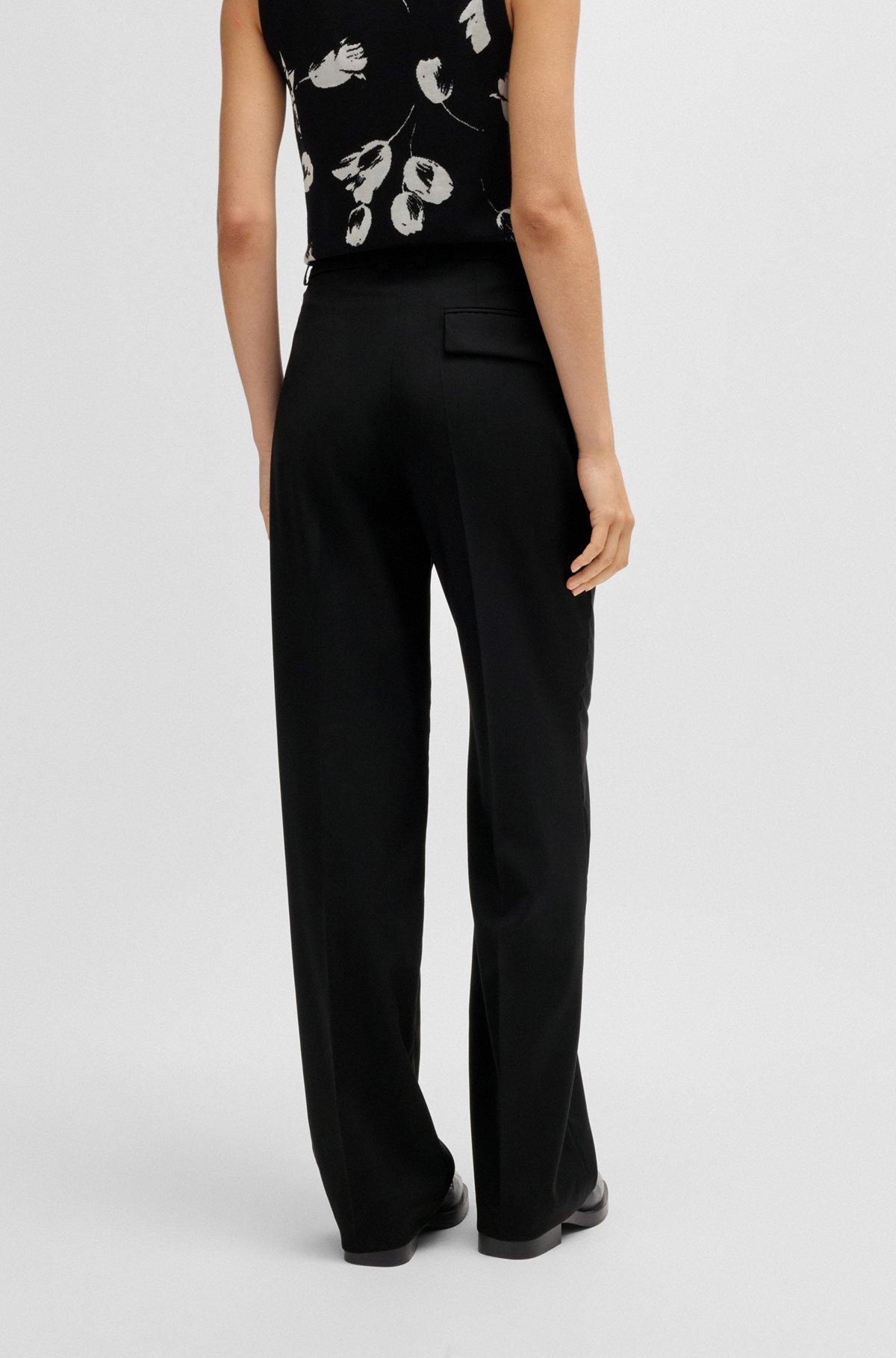 Straight-leg trousers in wool Product Image