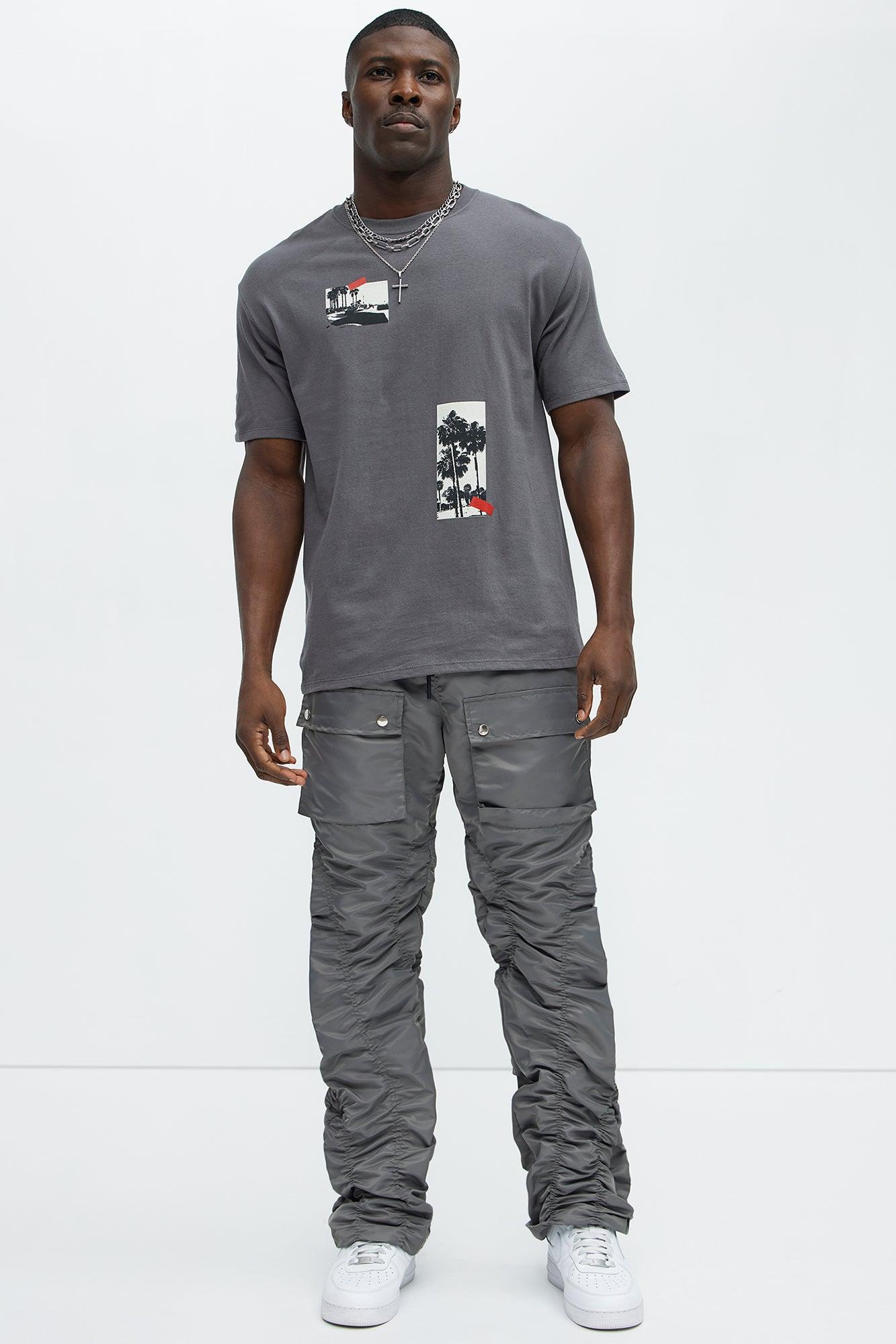 Long Beach West Coast Short Sleeve Tee - Charcoal Product Image