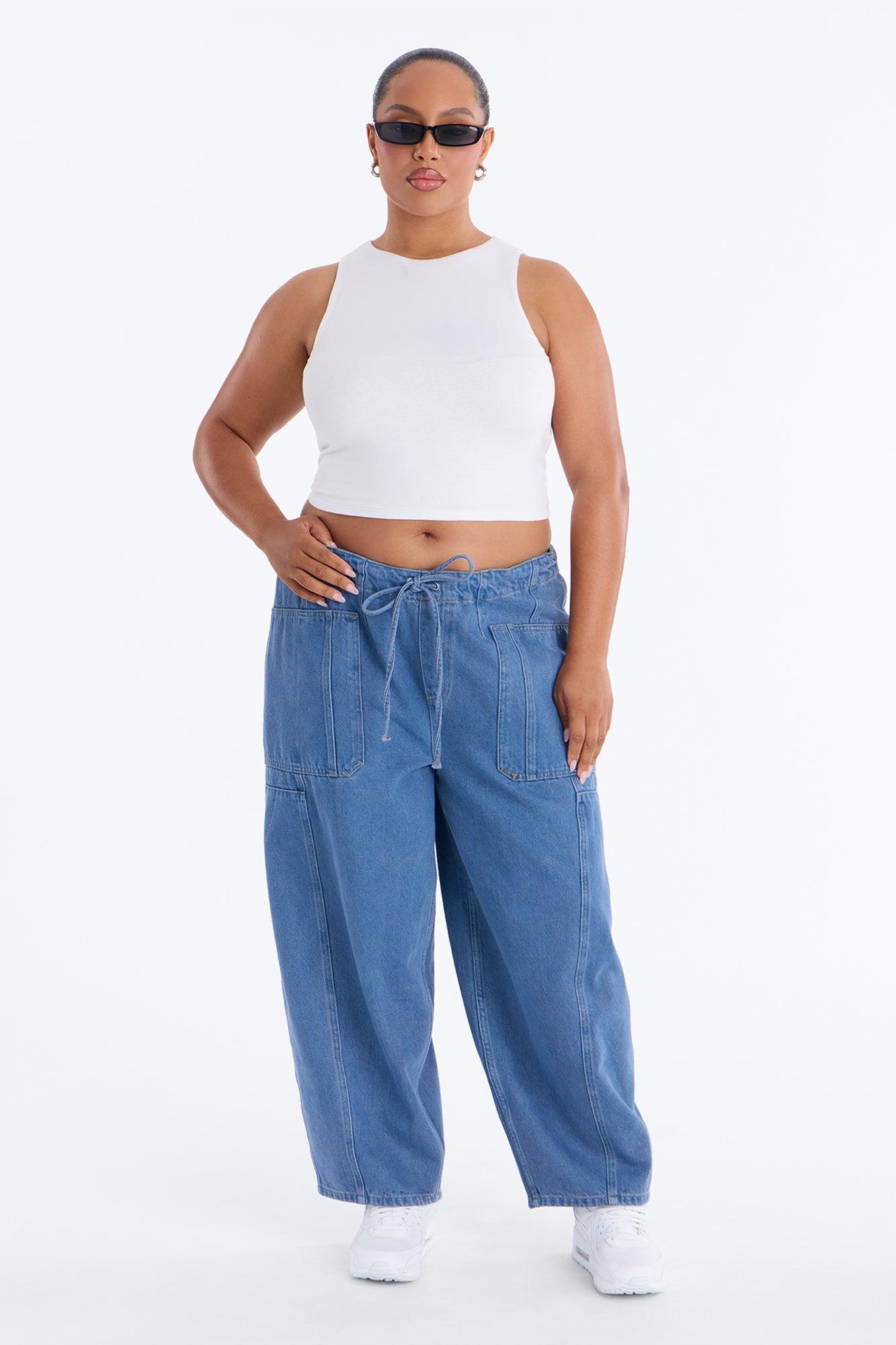 Cruise By Twill Barrel Pant 30″ - Navy Female Product Image