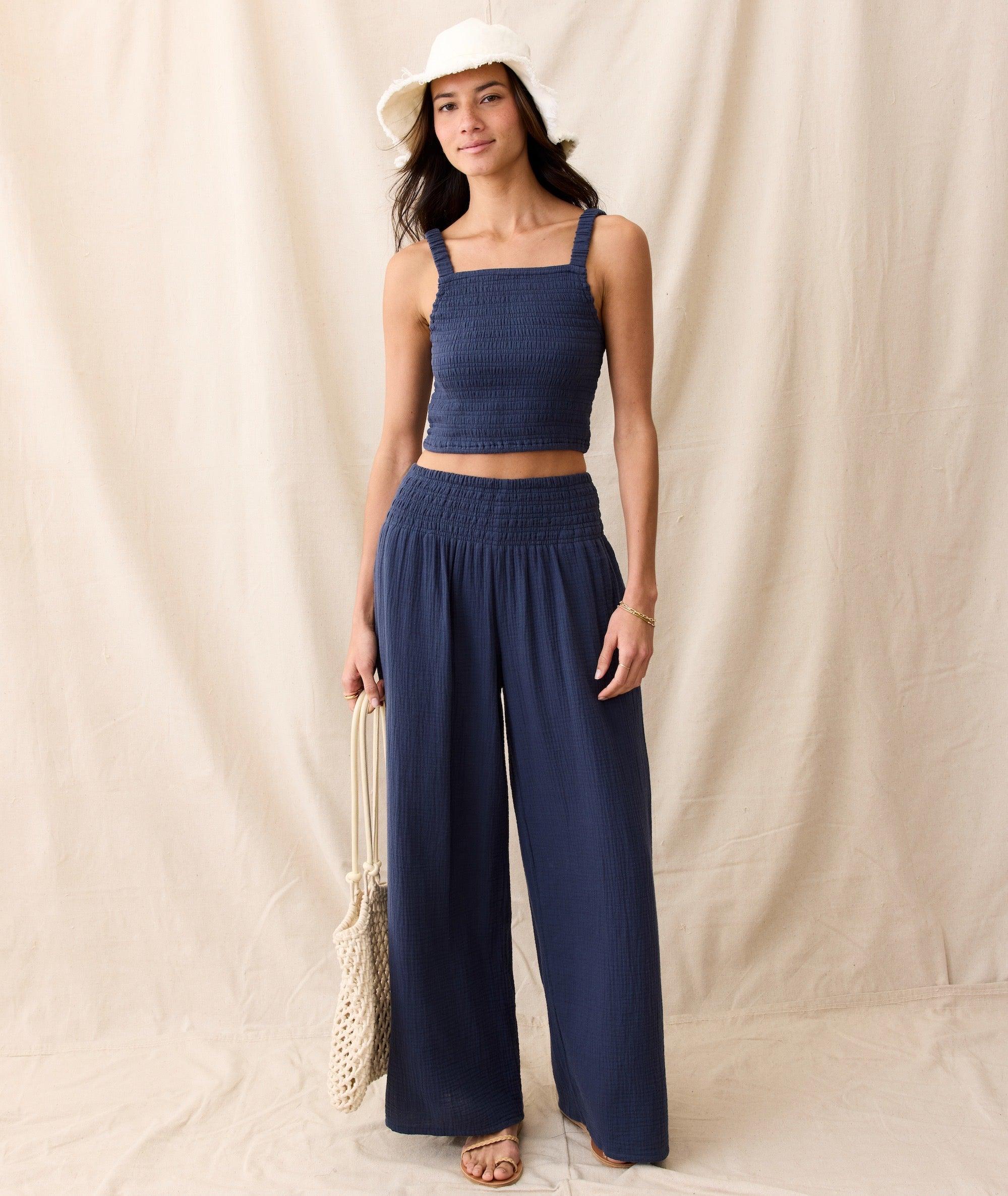 Sophia Double Cloth Palazzo Pant Product Image