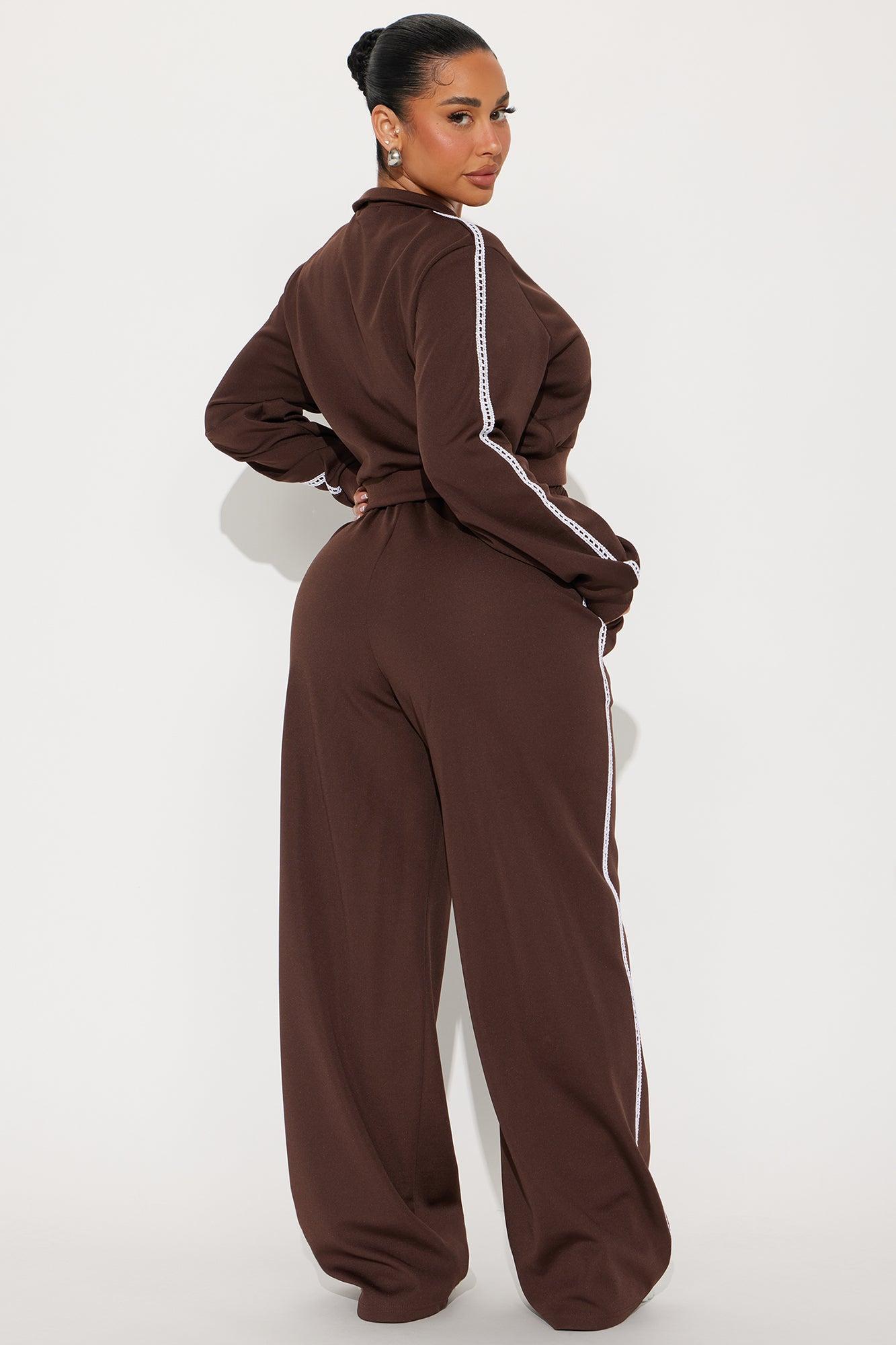 Soft Hustle Pant Set - Chocolate Product Image
