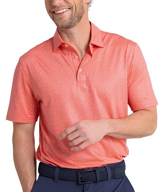 Southern Tide Driver Pineapple Paradise Printed Short Sleeve Polo Shirt Product Image