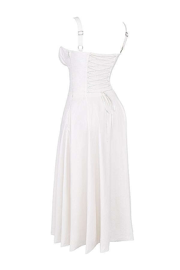 Carmen  white bustier sundress Product Image
