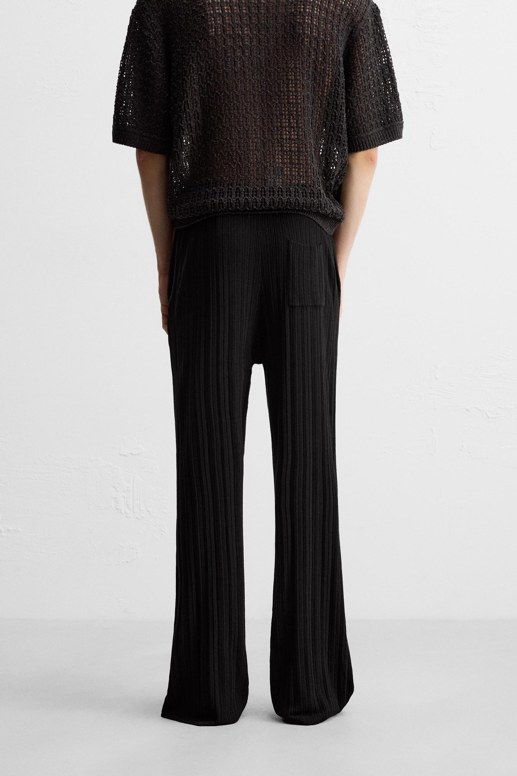 STRUCTURED KNIT PANTS Product Image