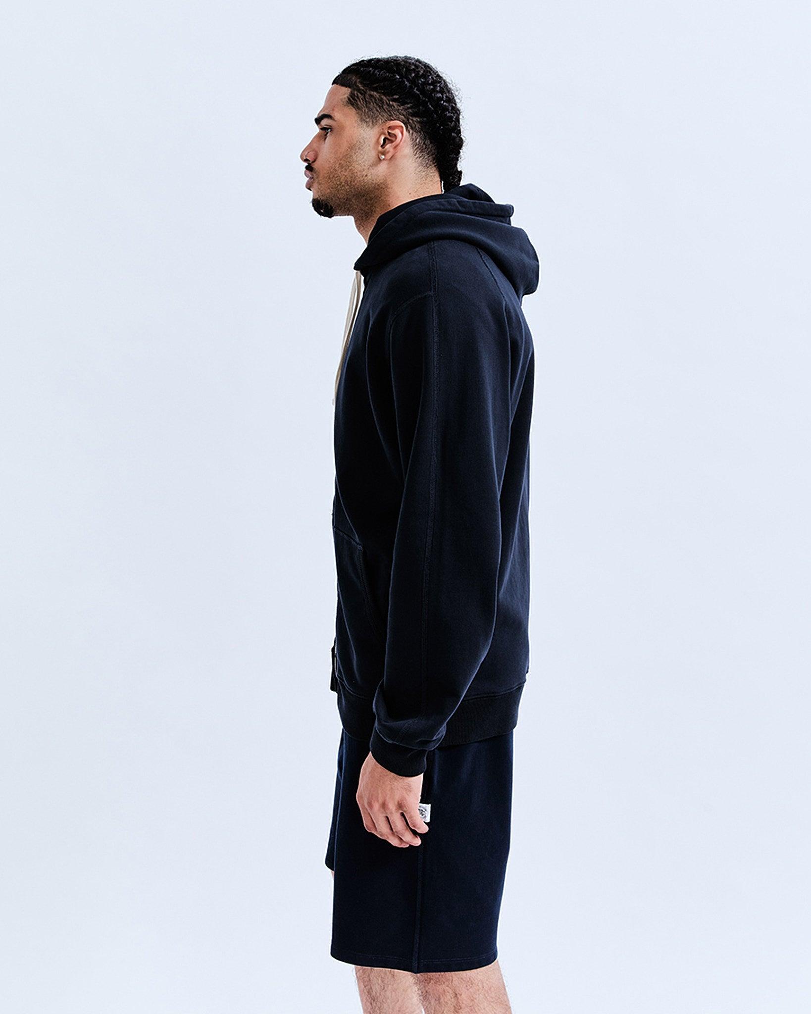 Midweight Terry Classic Full Zip Hoodie - Vault Male Product Image