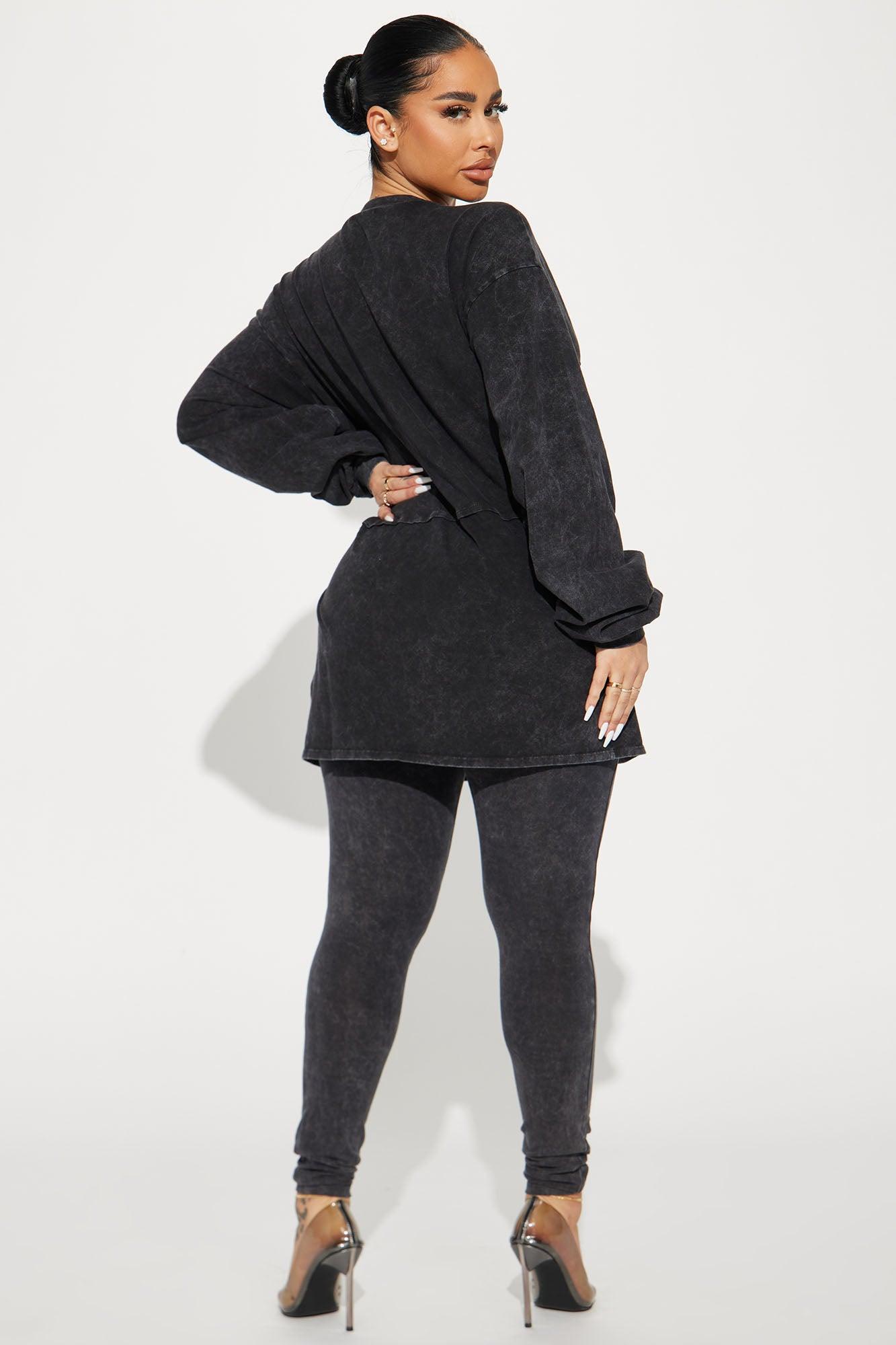 Forget The Rest Legging Set - Black Product Image