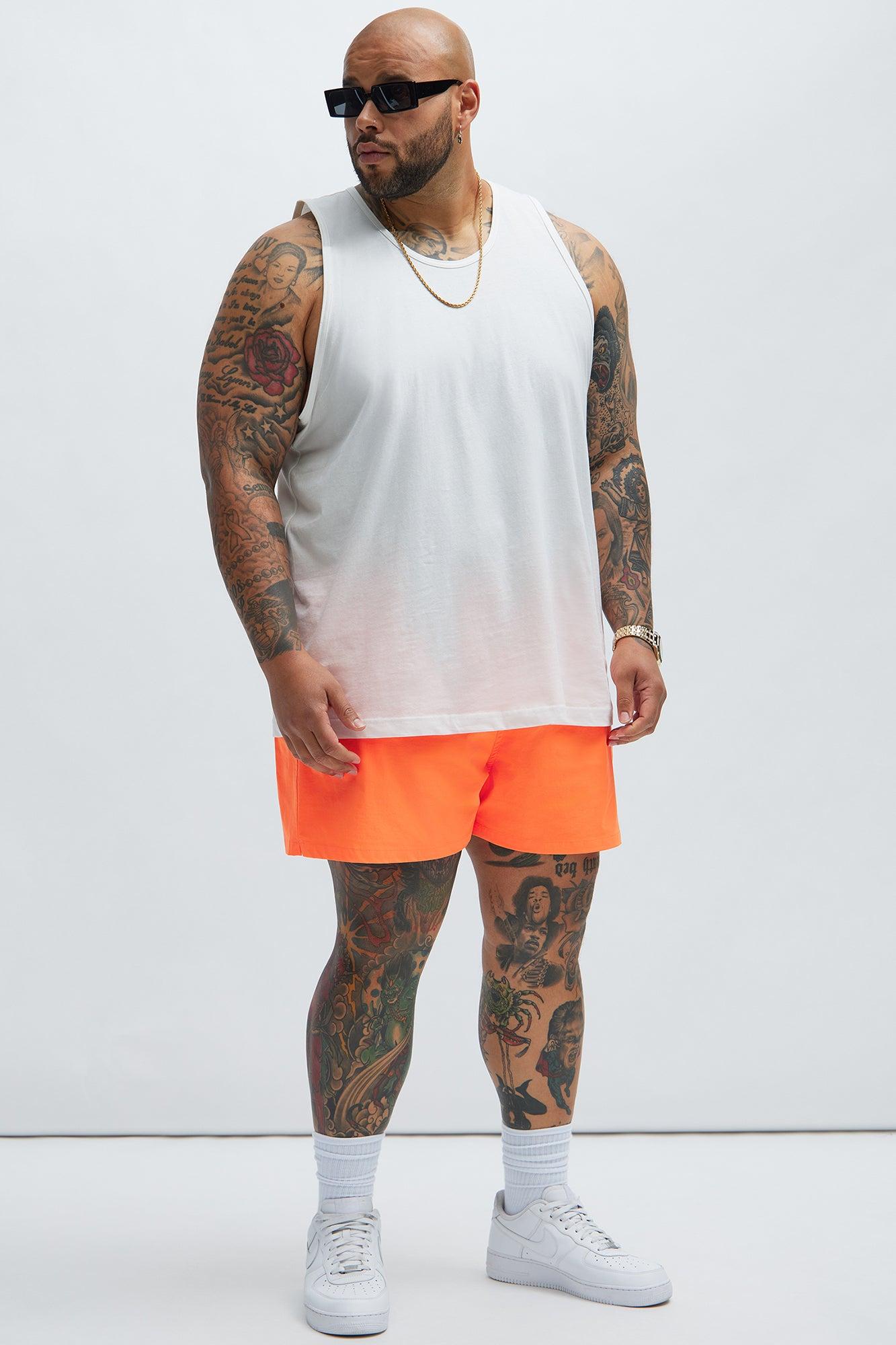 Montez Stretch Swim Trunk Short - Orange Product Image