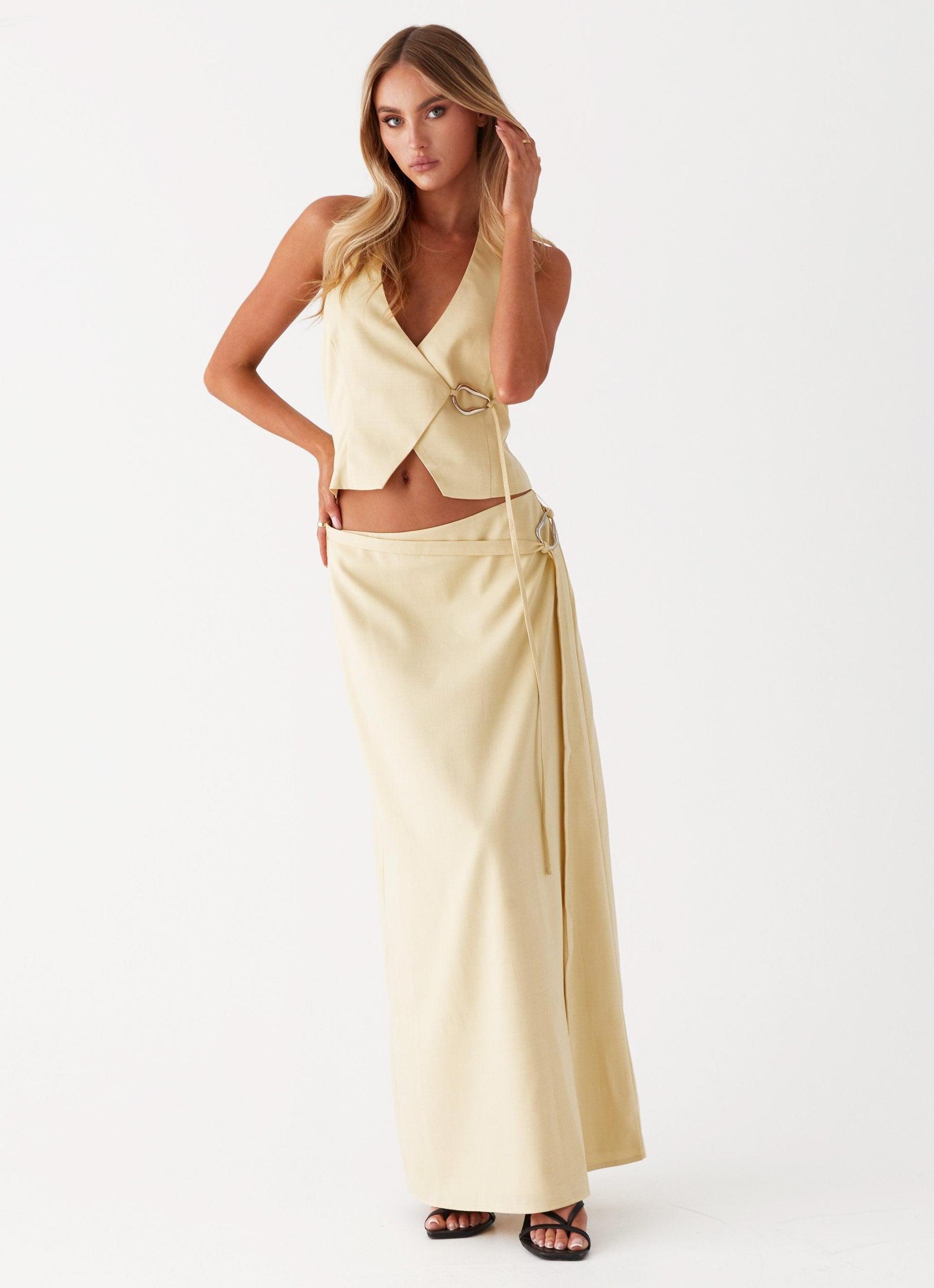Azura Maxi Skirt - Yellow Girls Product Image