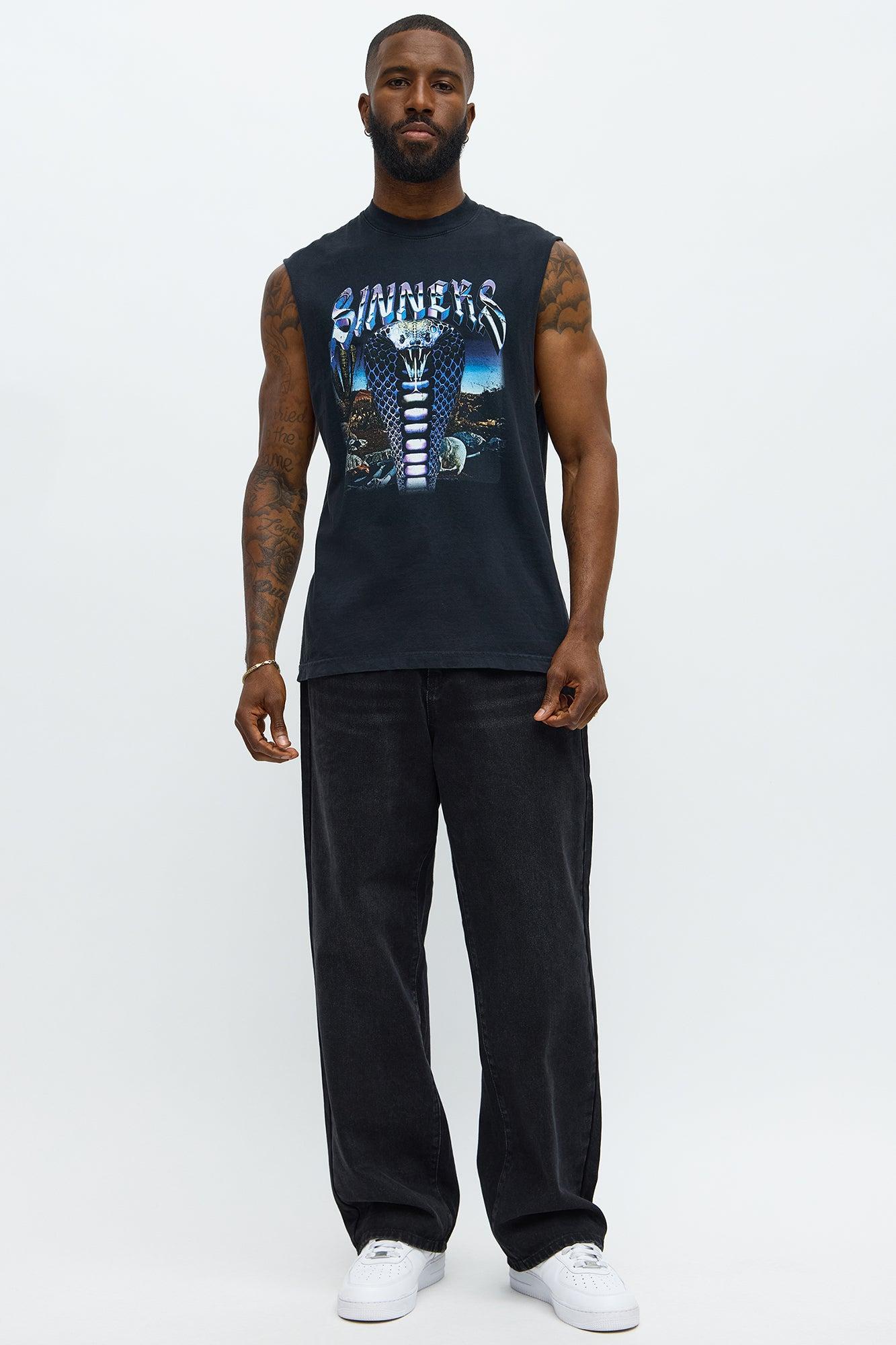 Cobra Sinners Muscle Tee - Black Male Product Image